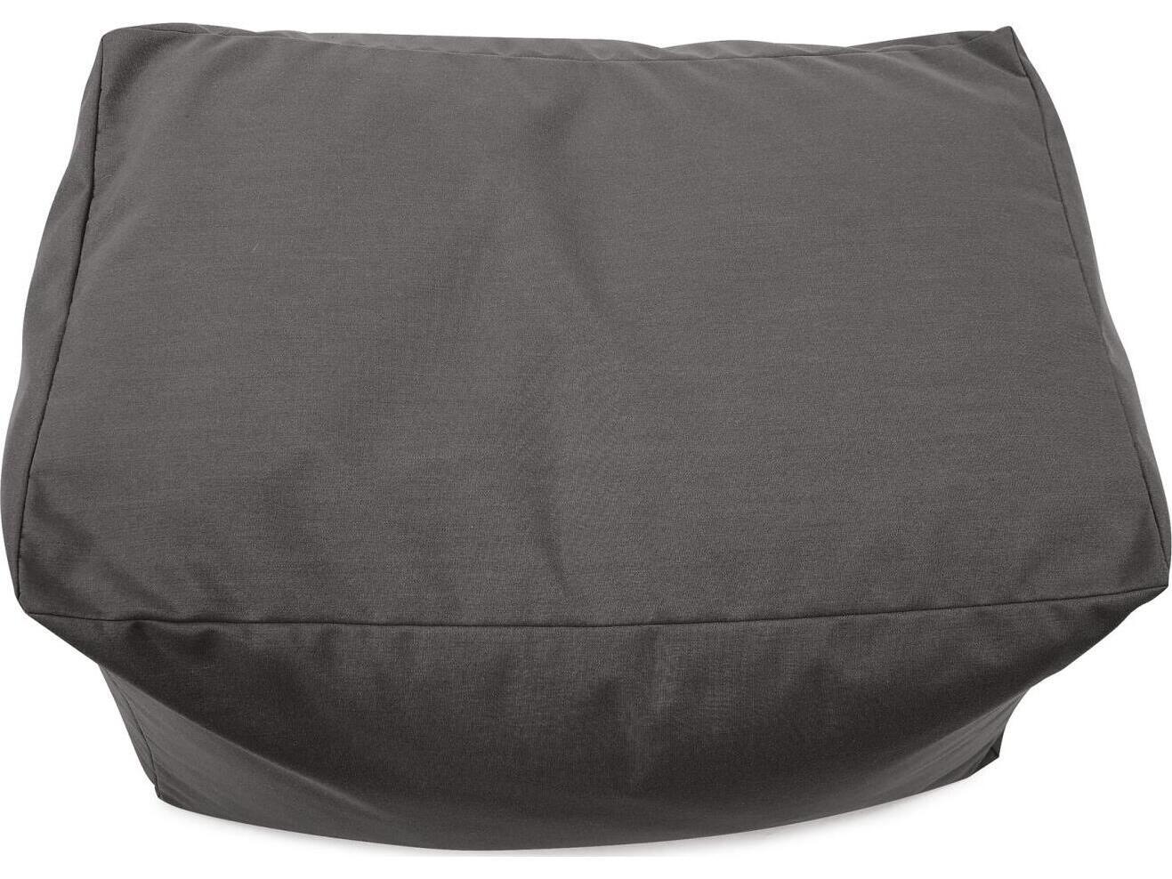 Howard Elliott Outdoor Seascape Charcoal Fabric Cushion Bench