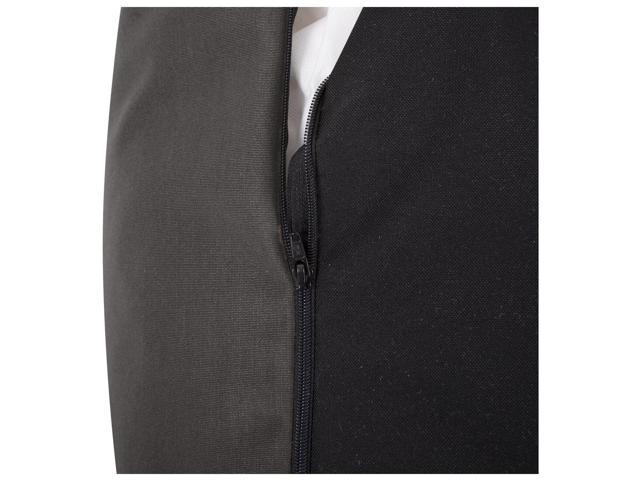 Howard Elliott Outdoor Seascape Charcoal Fabric Cushion Bench