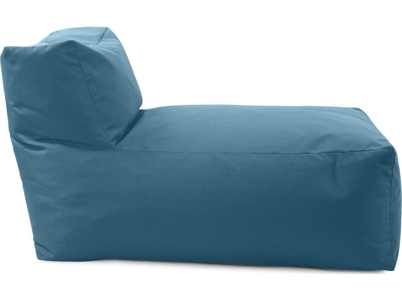 Howard Elliott Outdoor Seascape Turquoise Fabric Cushion Chaise Lounge