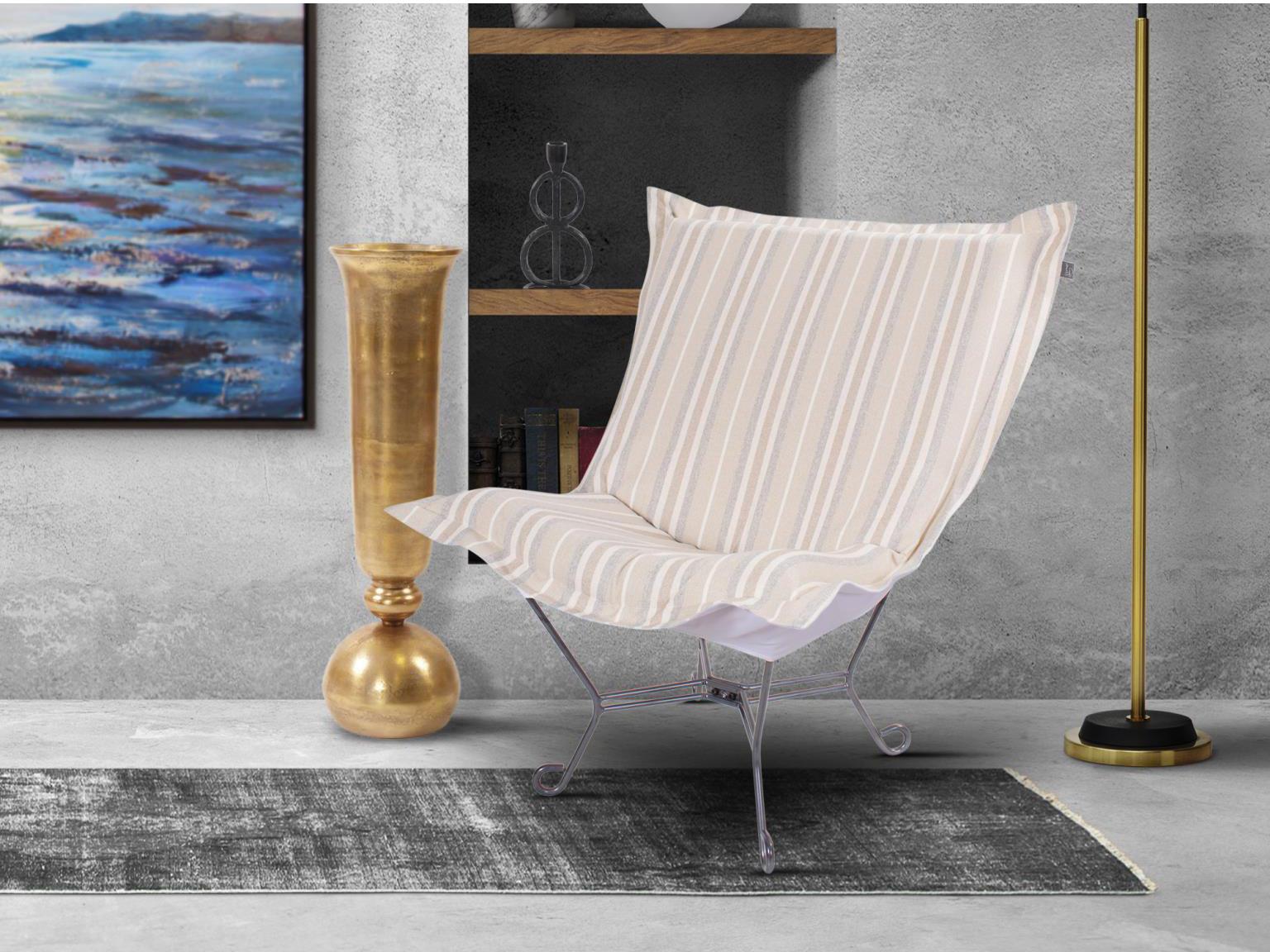 Howard Elliott Outdoor Puff Scroll Dune Sand Patio Cover