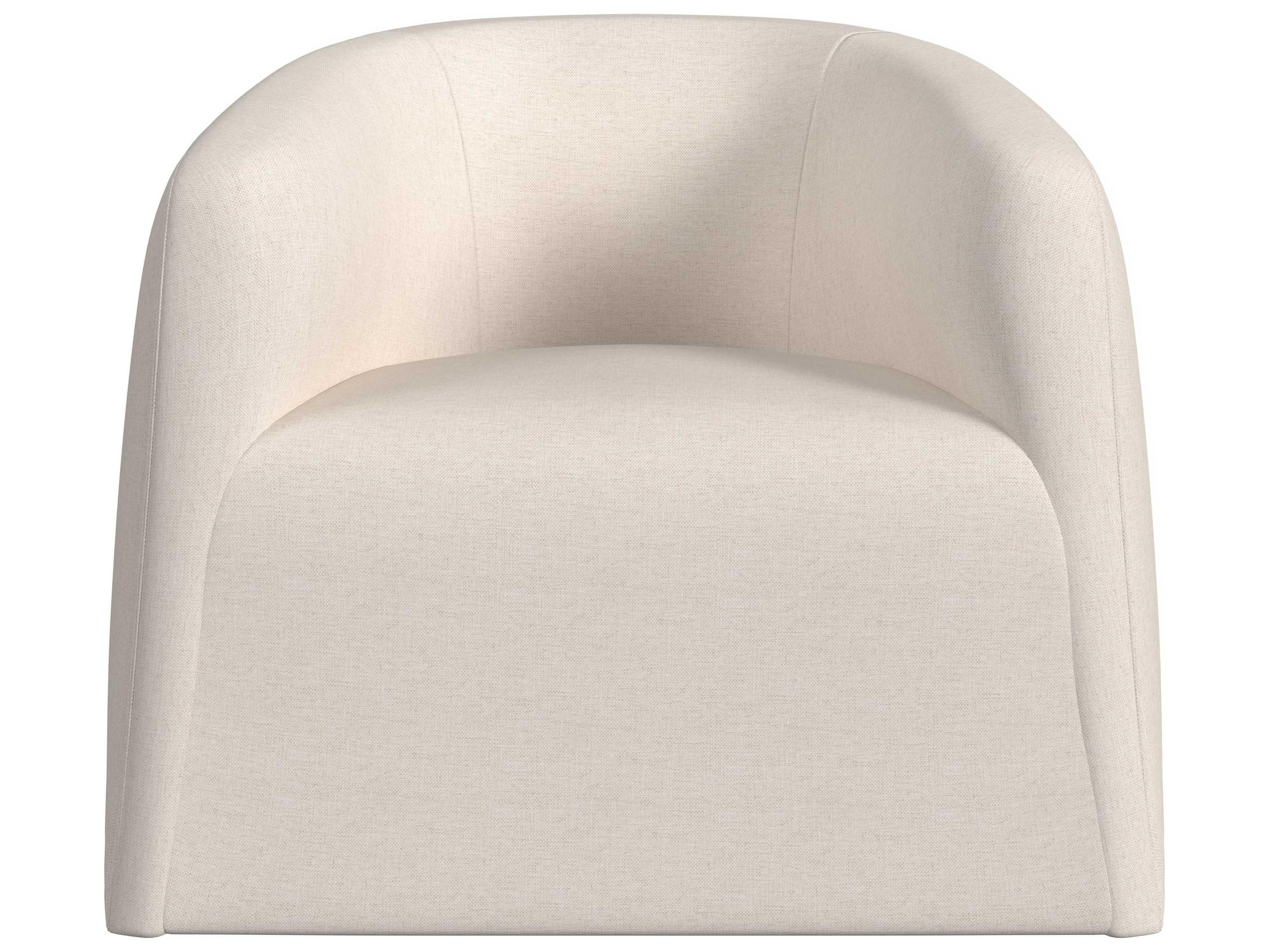 HF Custom by Hooker Furniture Nova Swivel Beige Fabric Accent Chair