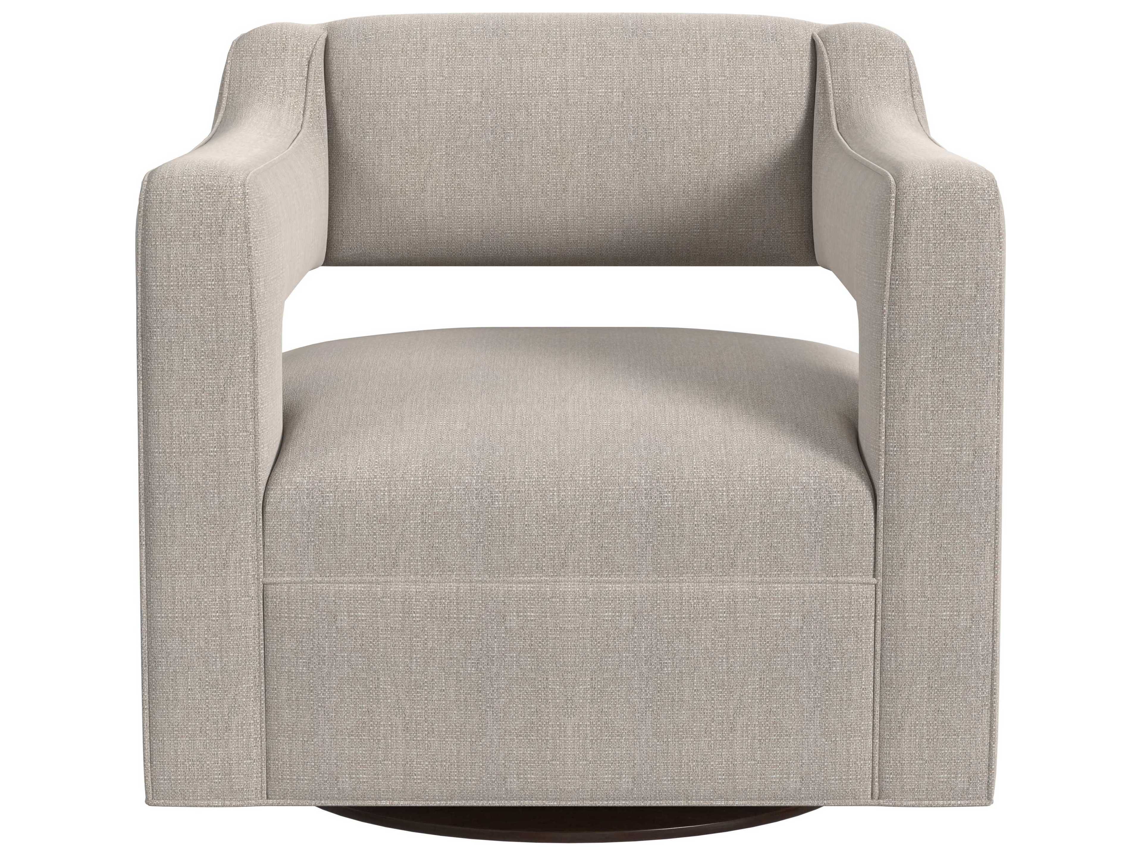 HF Custom by Hooker Furniture Moxie Swivel Gray Fabric Accent Chair