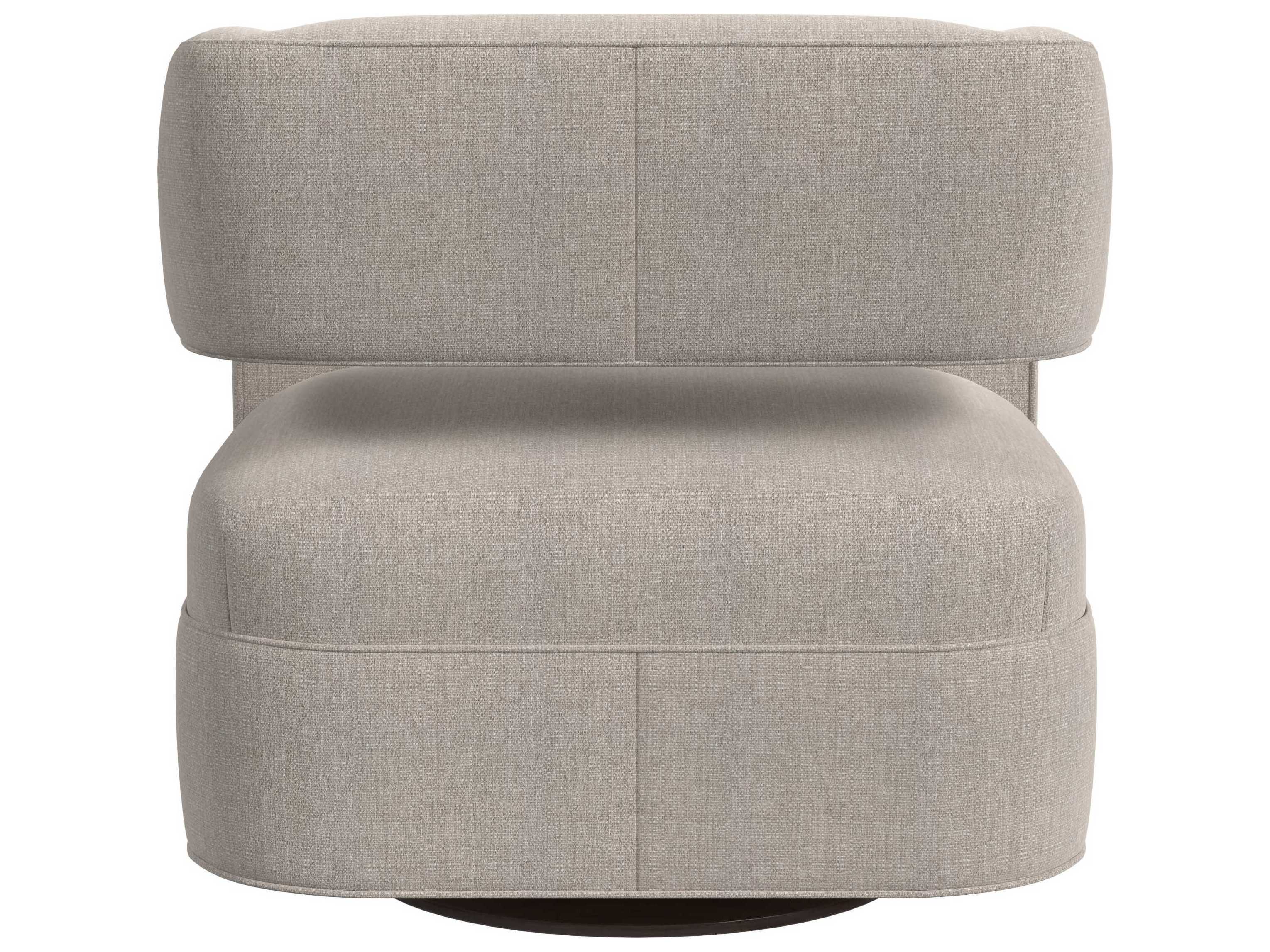 HF Custom by Hooker Furniture Moxie Swivel Gray Fabric Accent Chair