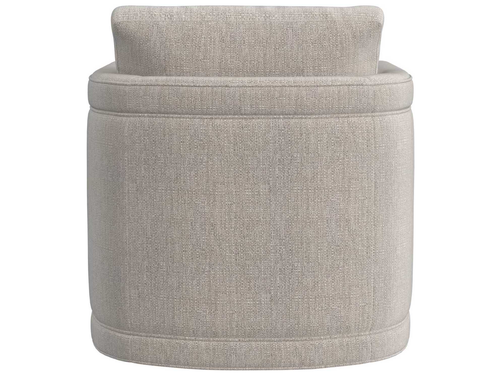 HF Custom by Hooker Furniture Clemintine Swivel Gray Fabric Accent Chair