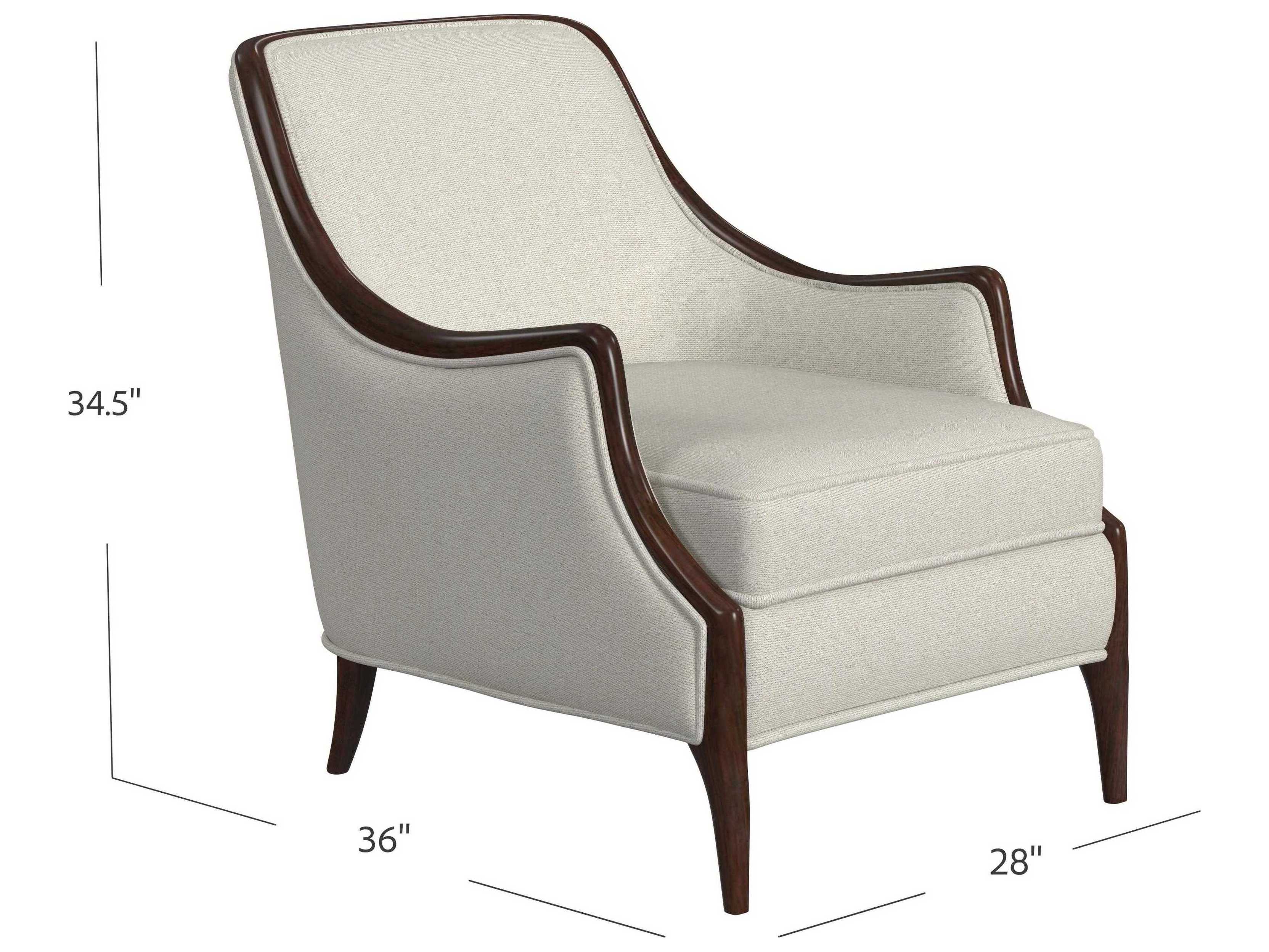 HF Custom by Hooker Furniture Mabel Beige Fabric Accent Chair