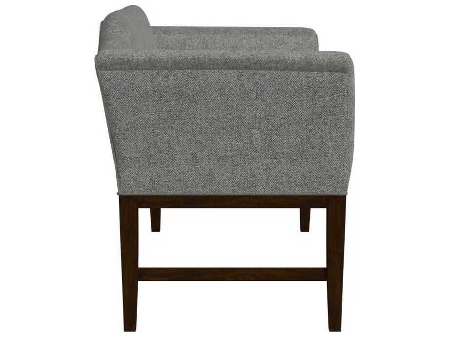 HF Custom by Hooker Furniture Grey Brown Upholstered Accent Bench