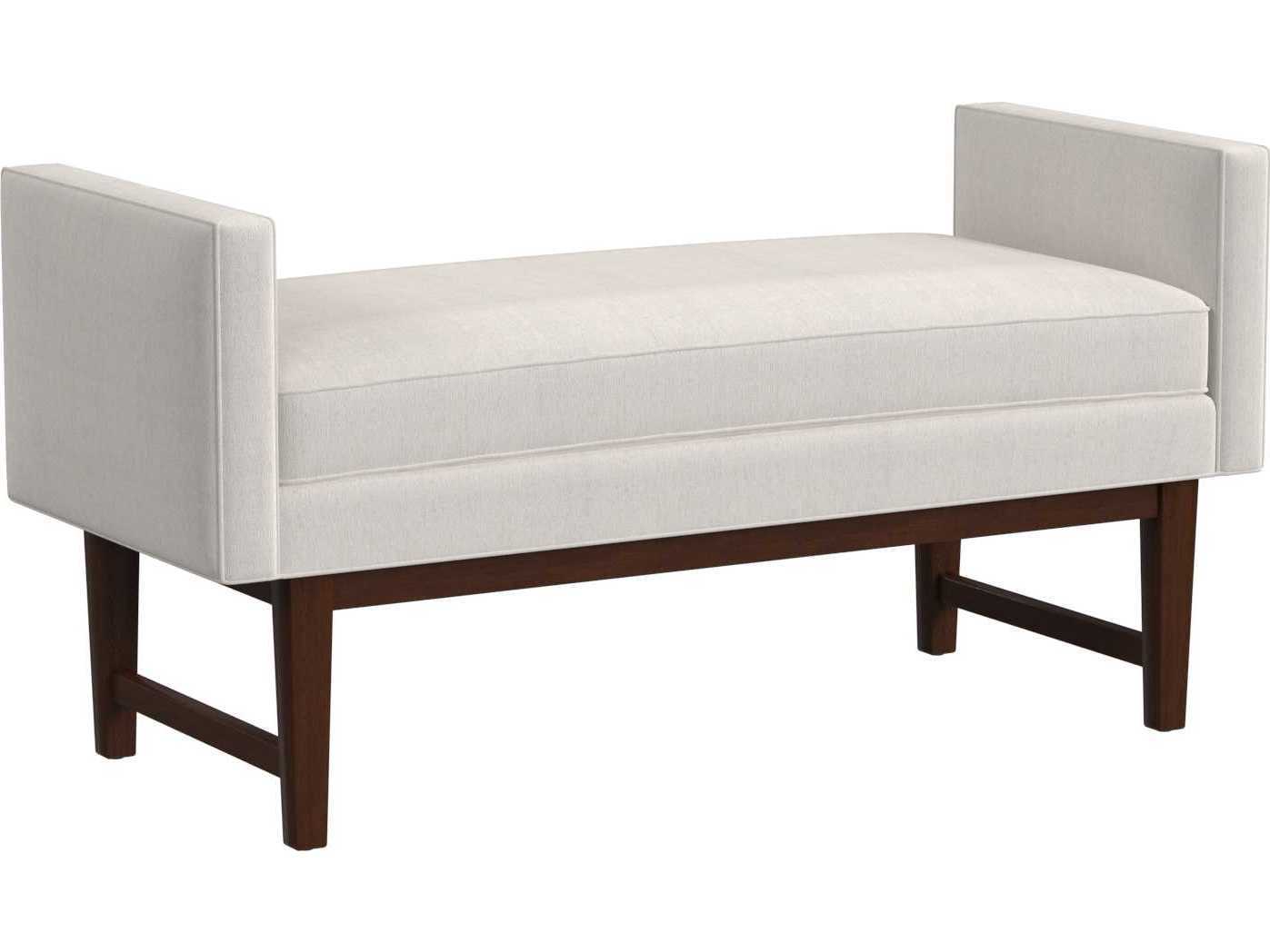 HF Custom by Hooker Furniture Beige Brown Upholstered Accent Bench