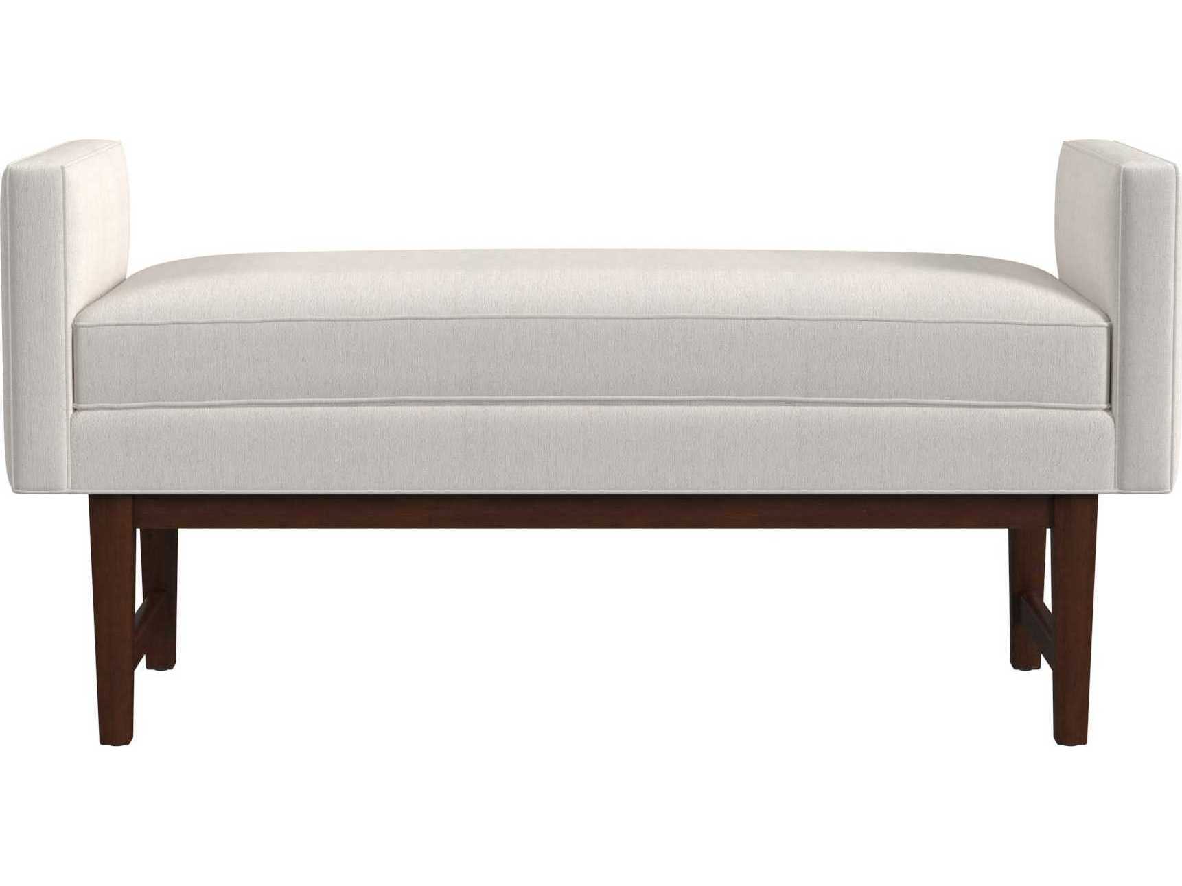 HF Custom by Hooker Furniture Beige Brown Upholstered Accent Bench