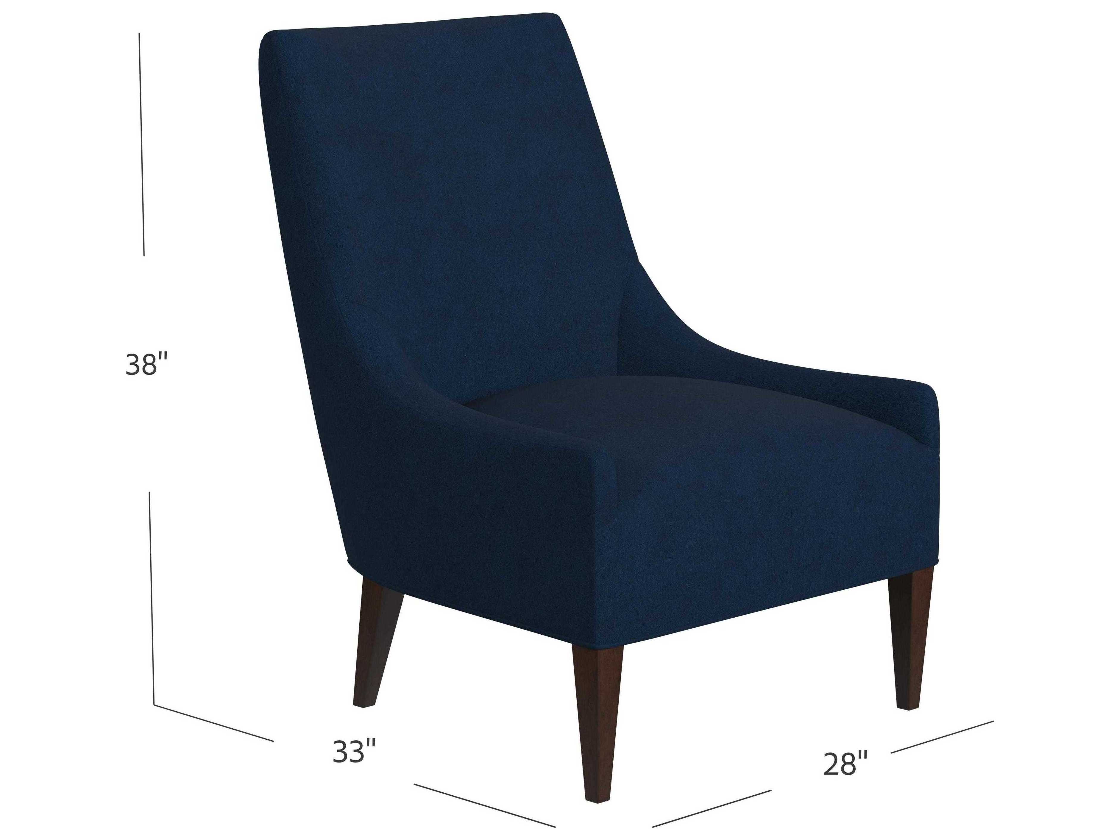 HF Custom by Hooker Furniture Lurie Blue Fabric Accent Chair