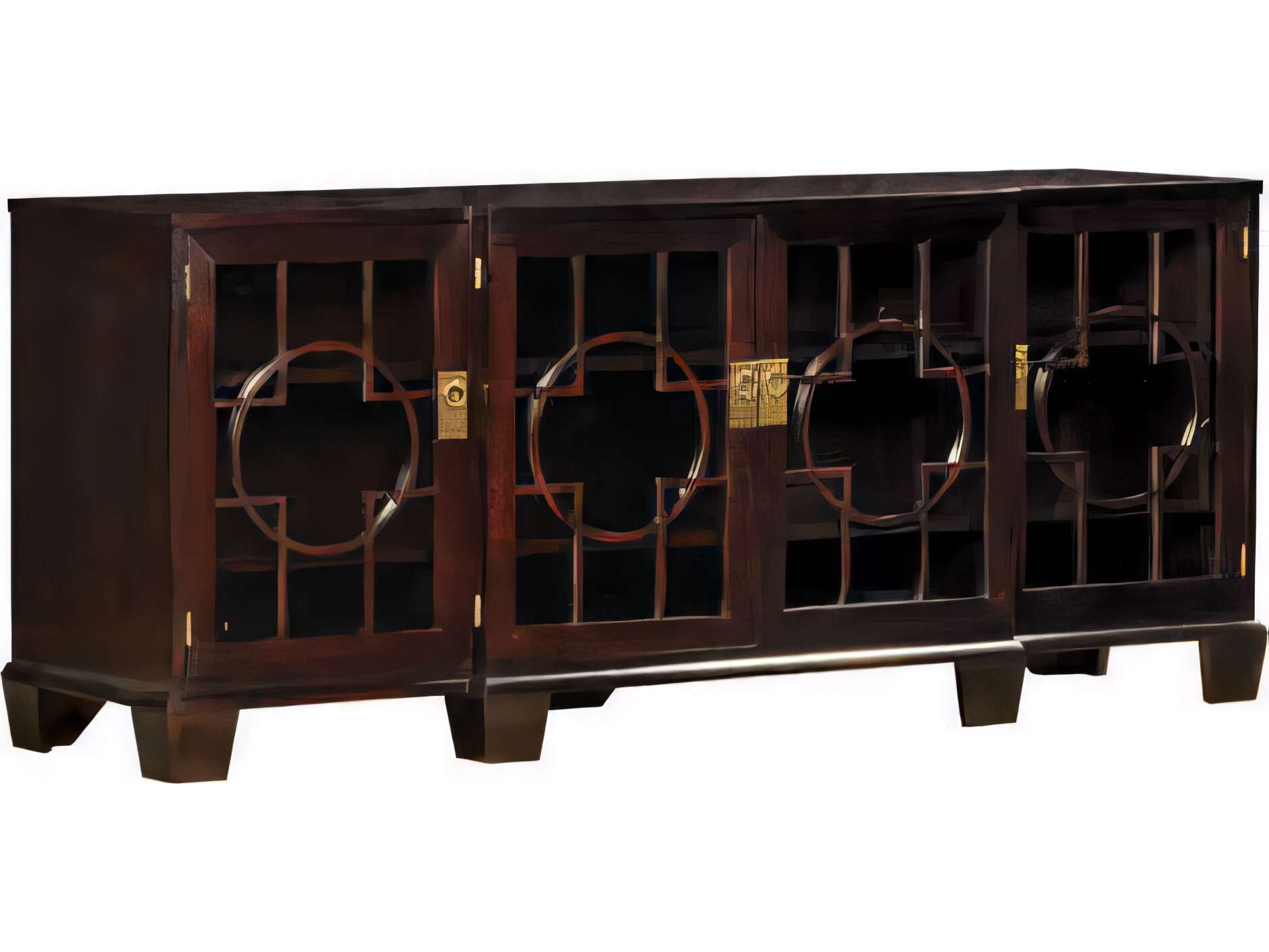 Henkel Harris 75" Mahogany Wood Media Console