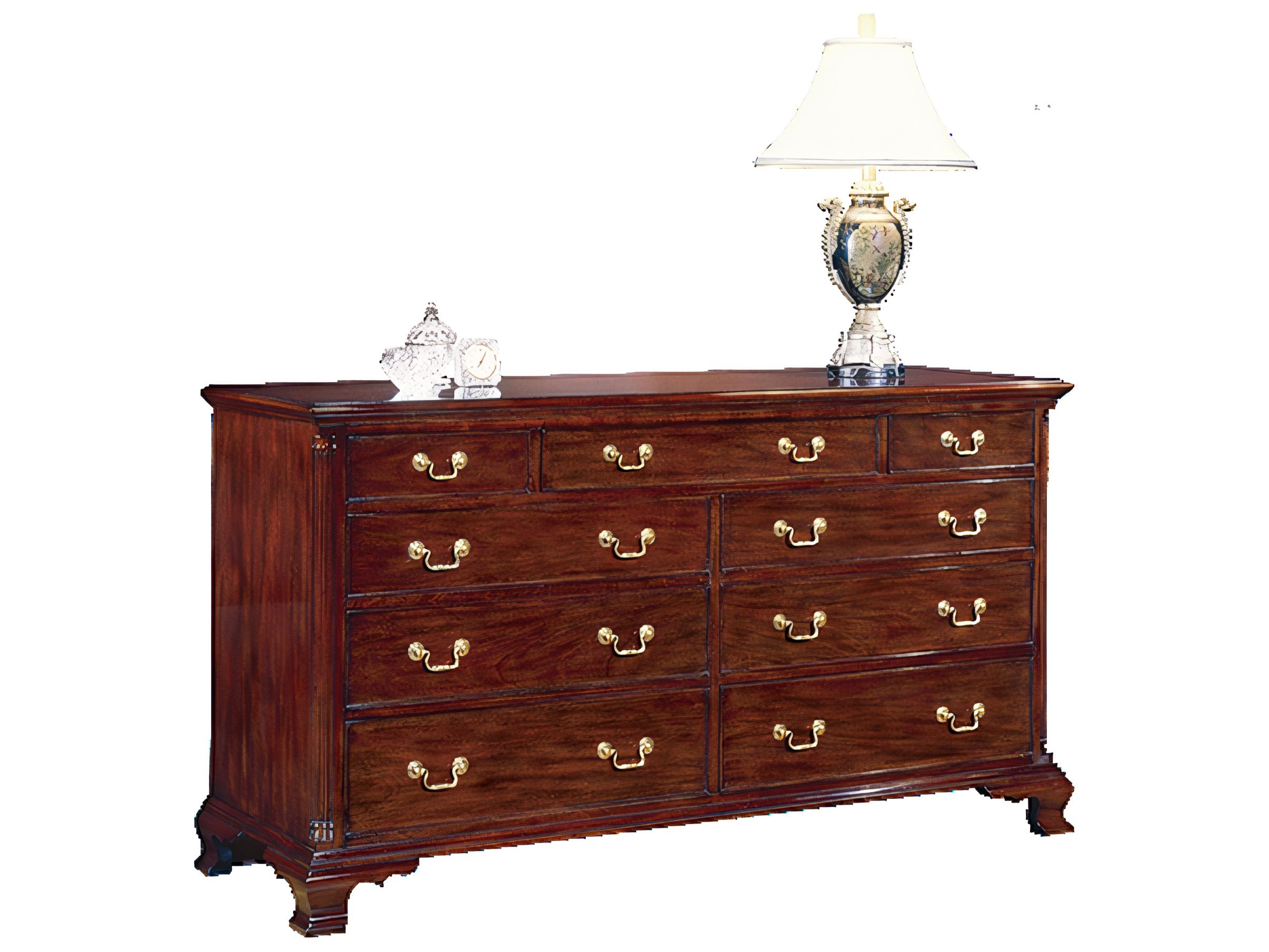 Henkel Harris Brown Mahogany Wood Dresser
