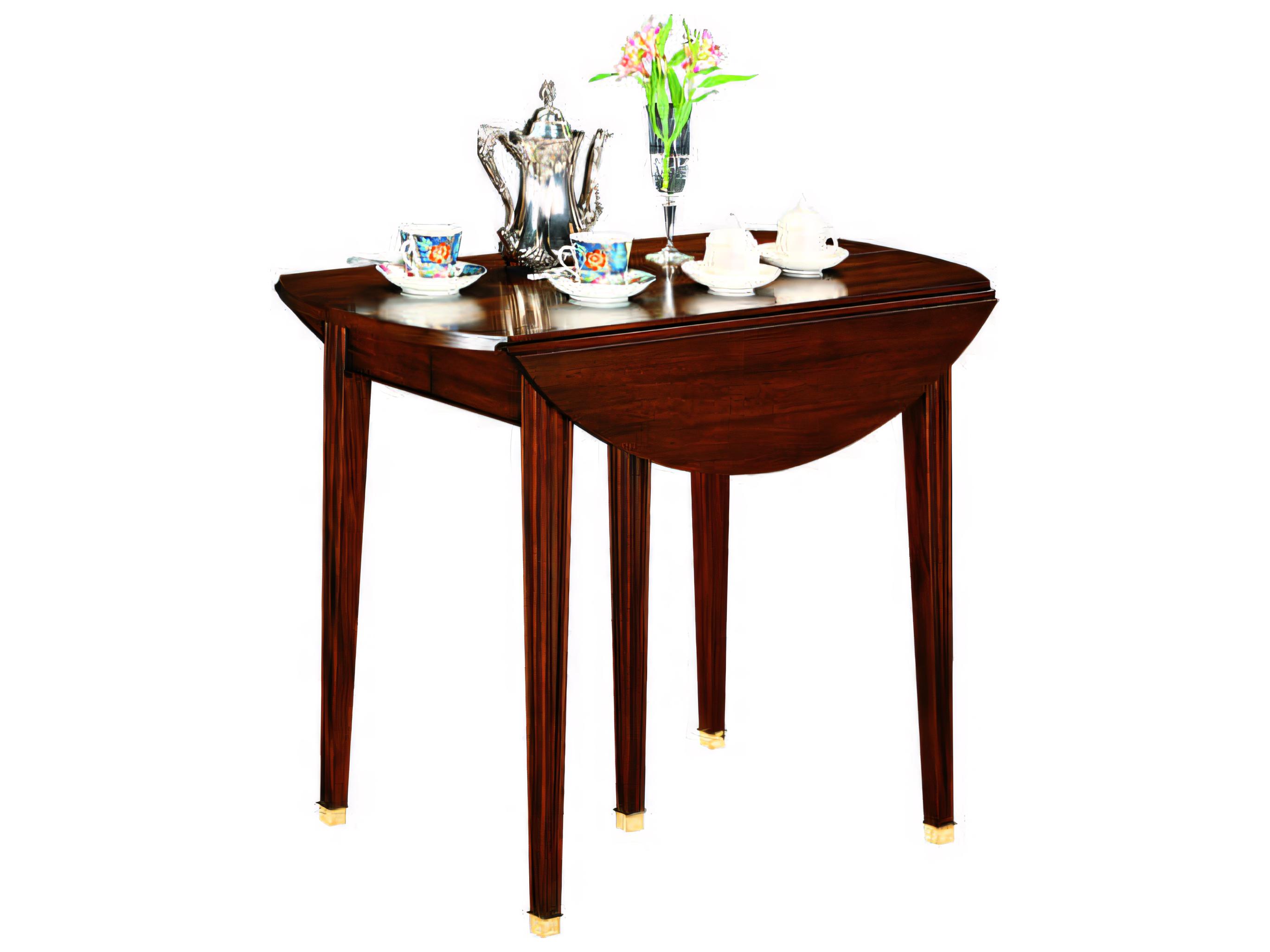 Henkel Harris Round Wood End Table