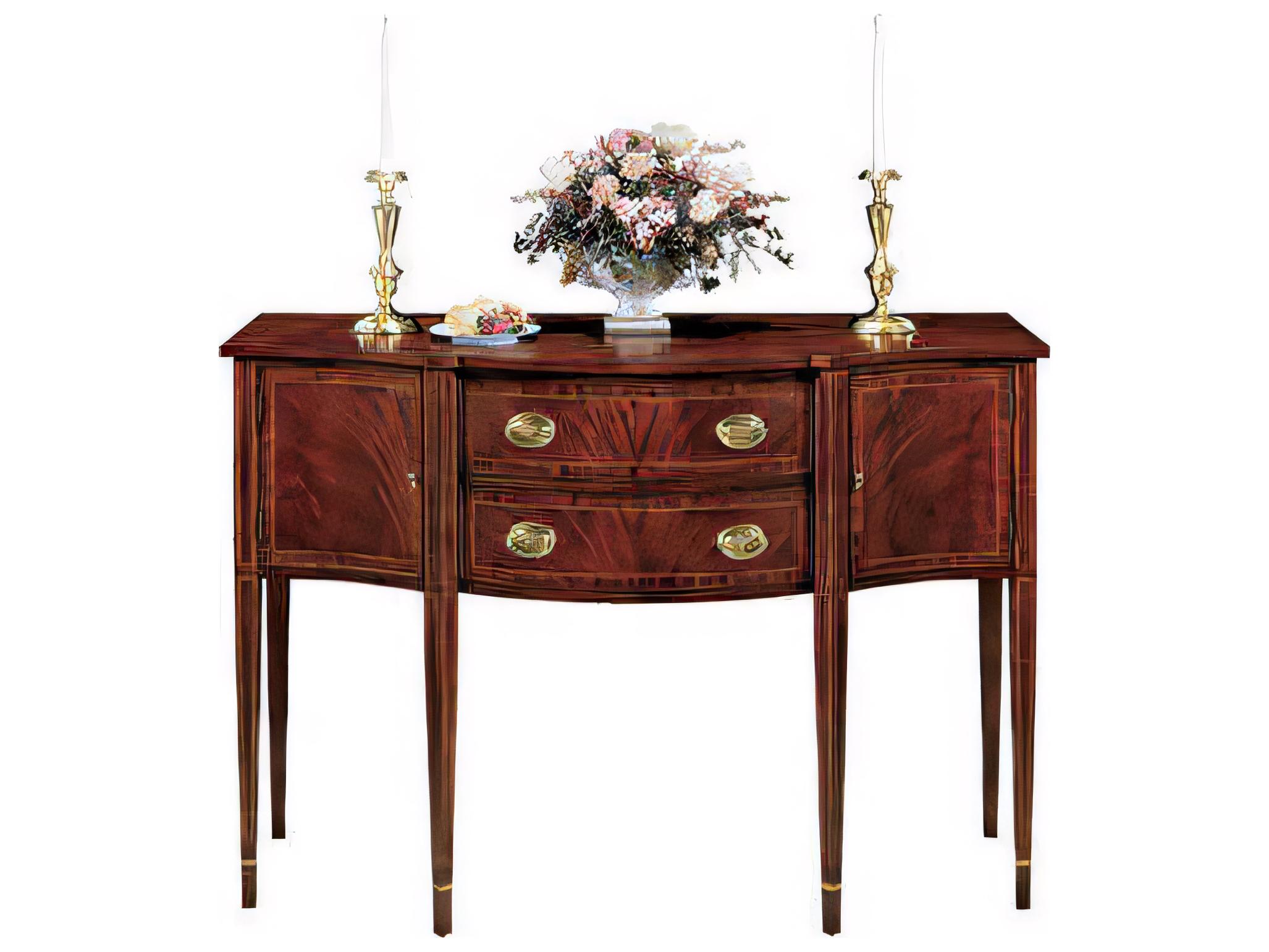 Henkel Harris 56" Mahogany Wood Sideboard