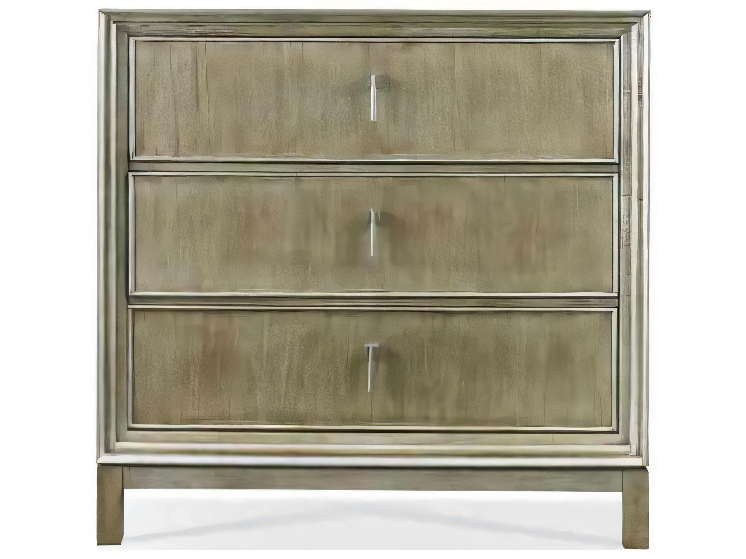 Hickory White Custom Elements Cabinet Stone Brown Maple Wood Accent Chest