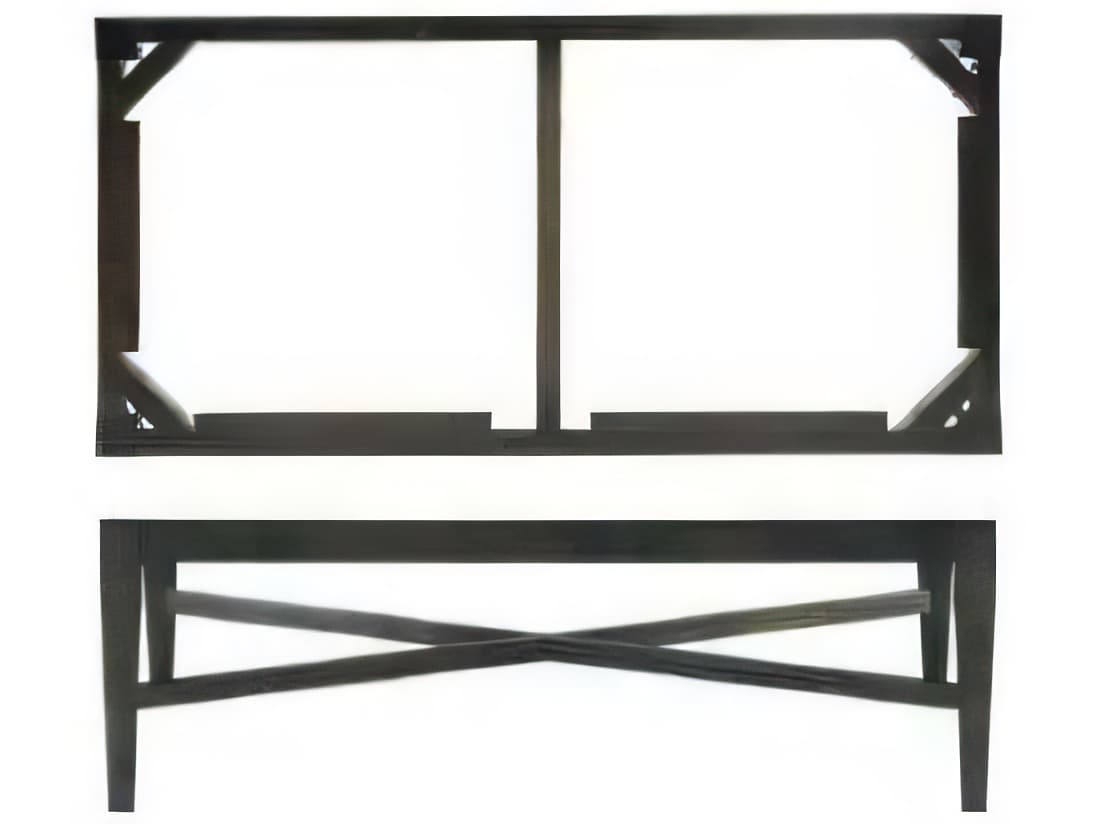 Hickory White X-Stretcher Single Leg 20" Deep Base