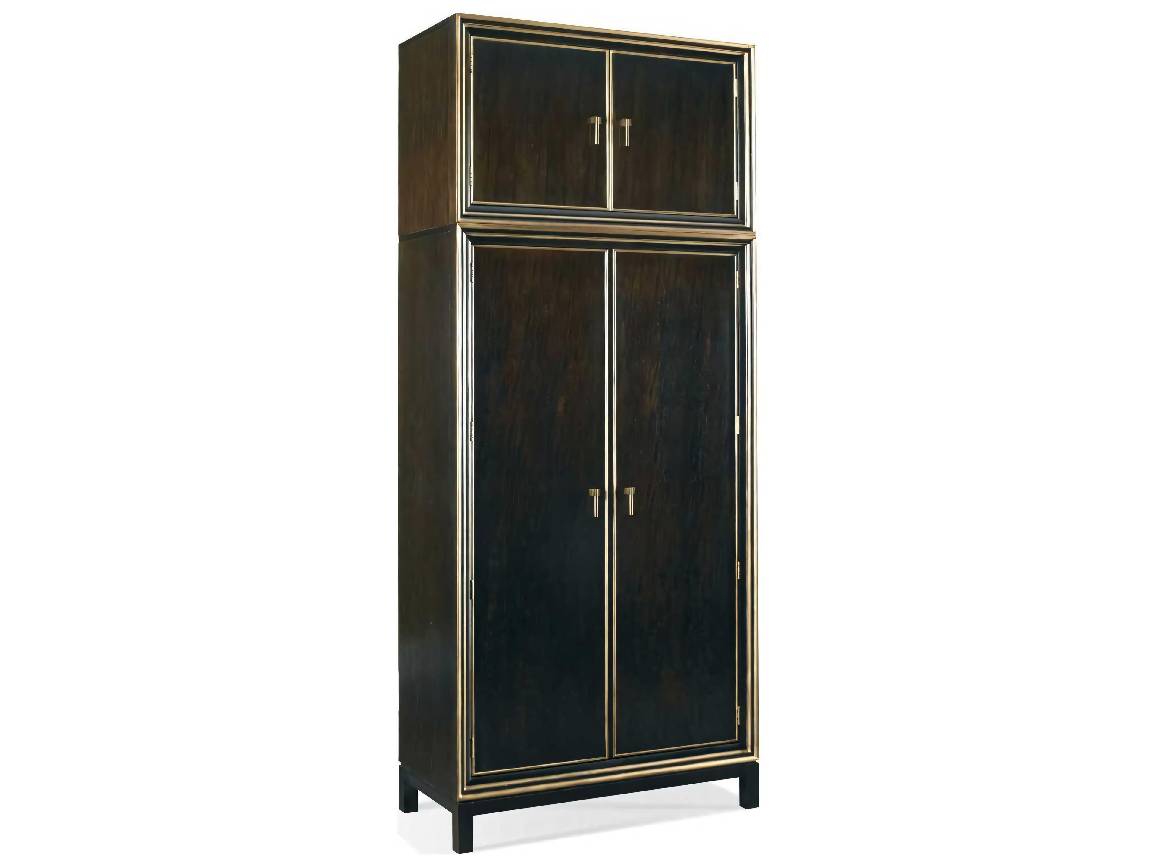 Hickory White Custom Elements Cabinet Modern Walnut Brown Maple Wood Accent Chest