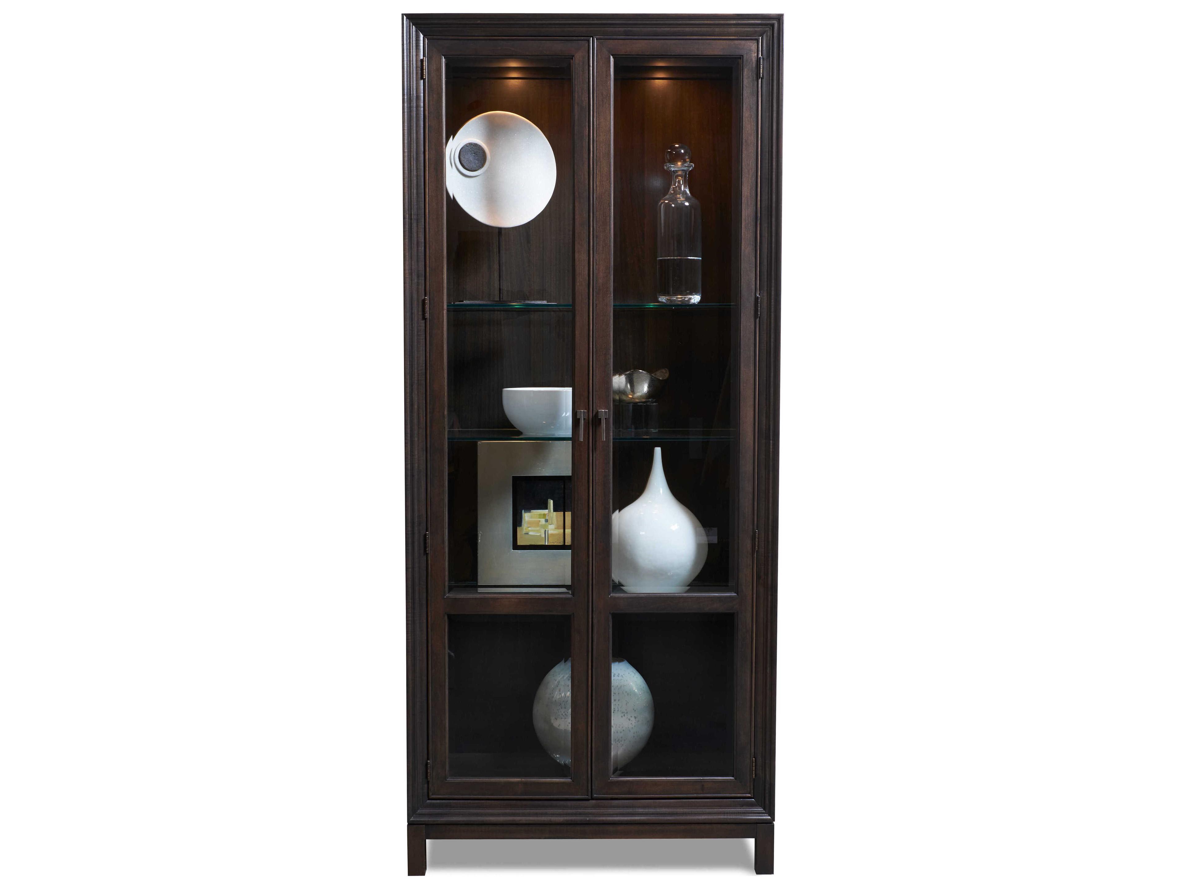 Hickory White Jason Glass Door Cabinet