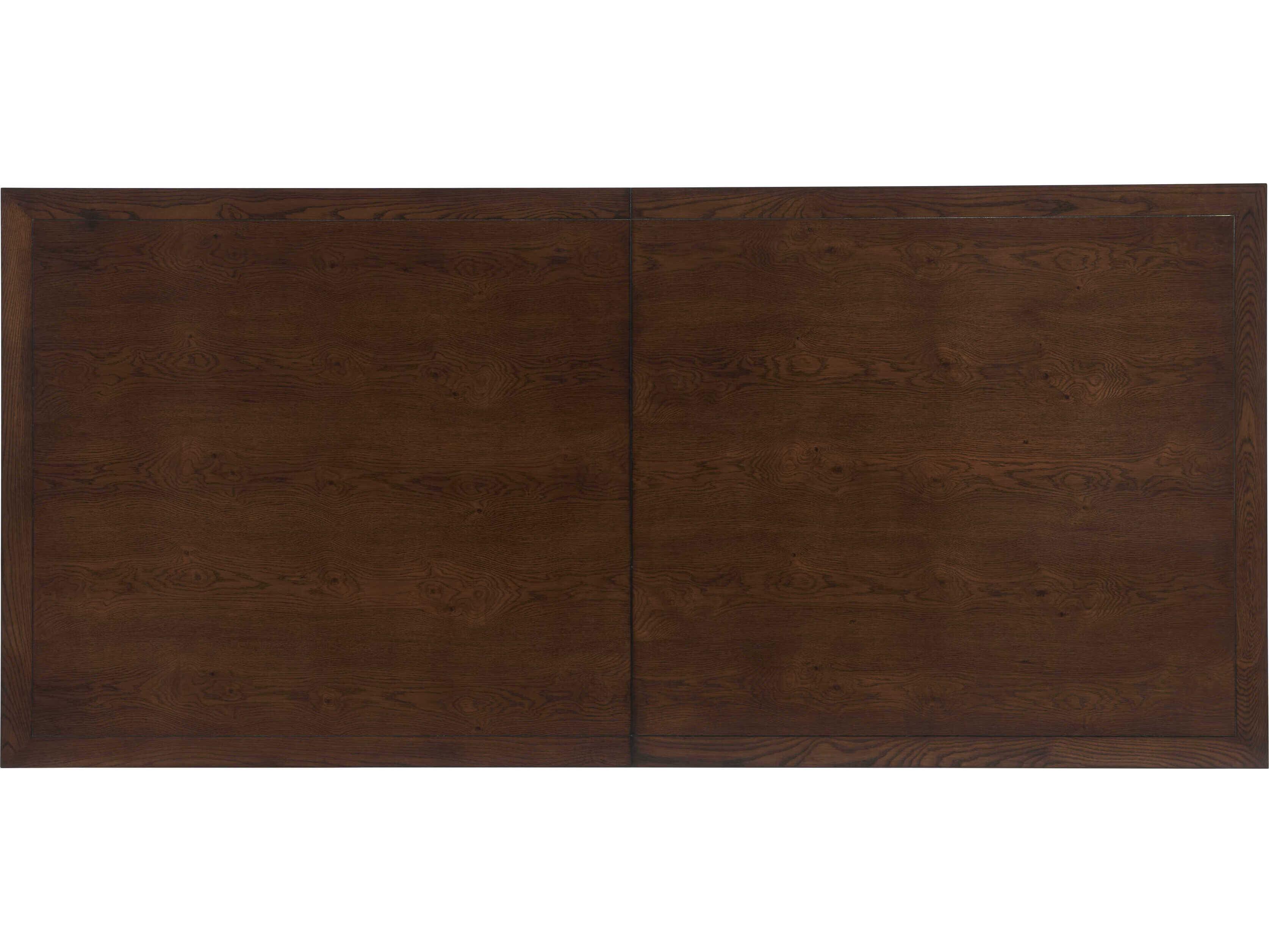 Hickory White Odyssey Rectangular Wood Modern Walnut Dining Table