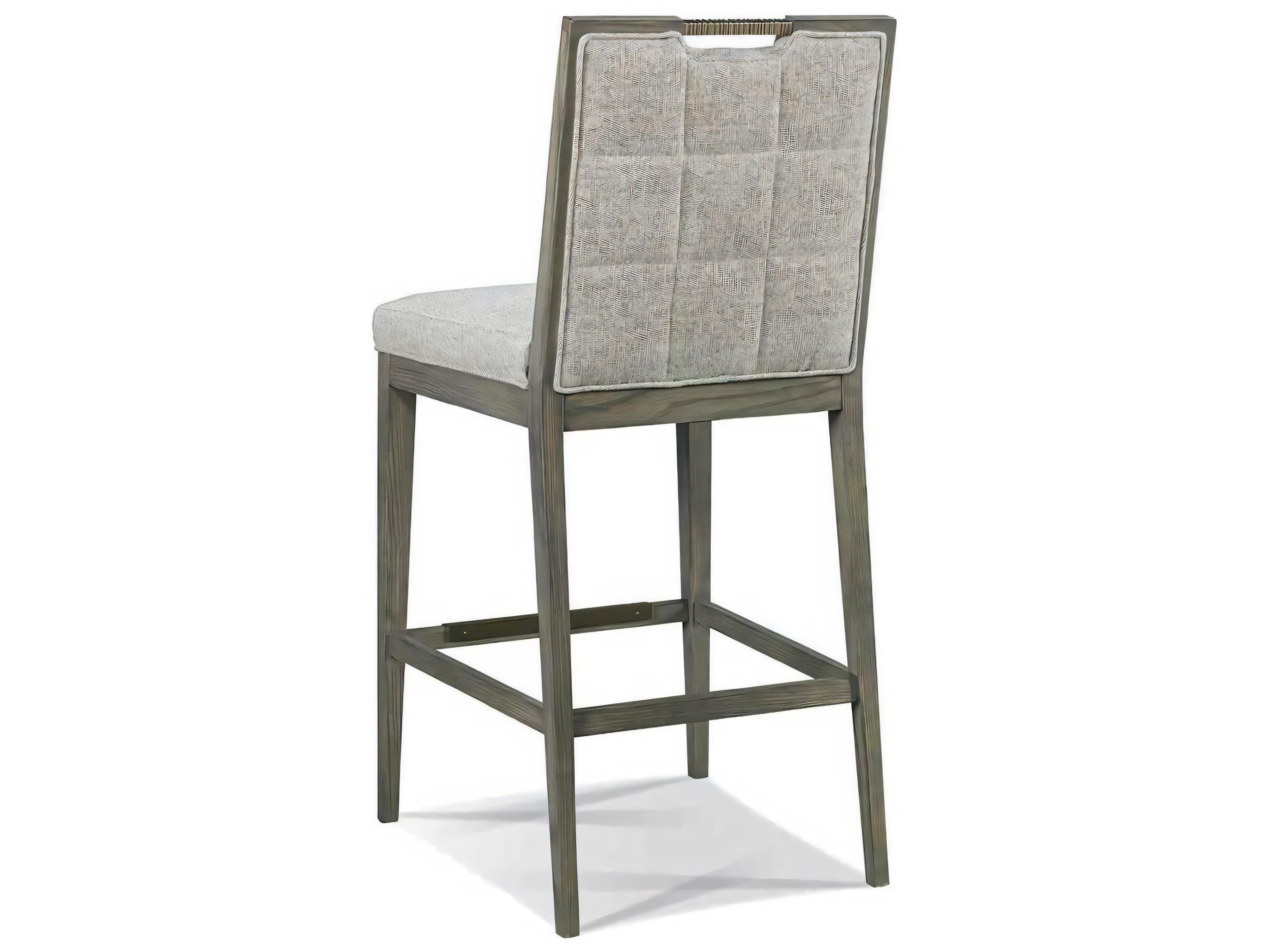 Hickory White Odyssey Upholstered Ash Wood Morris Bar Stool