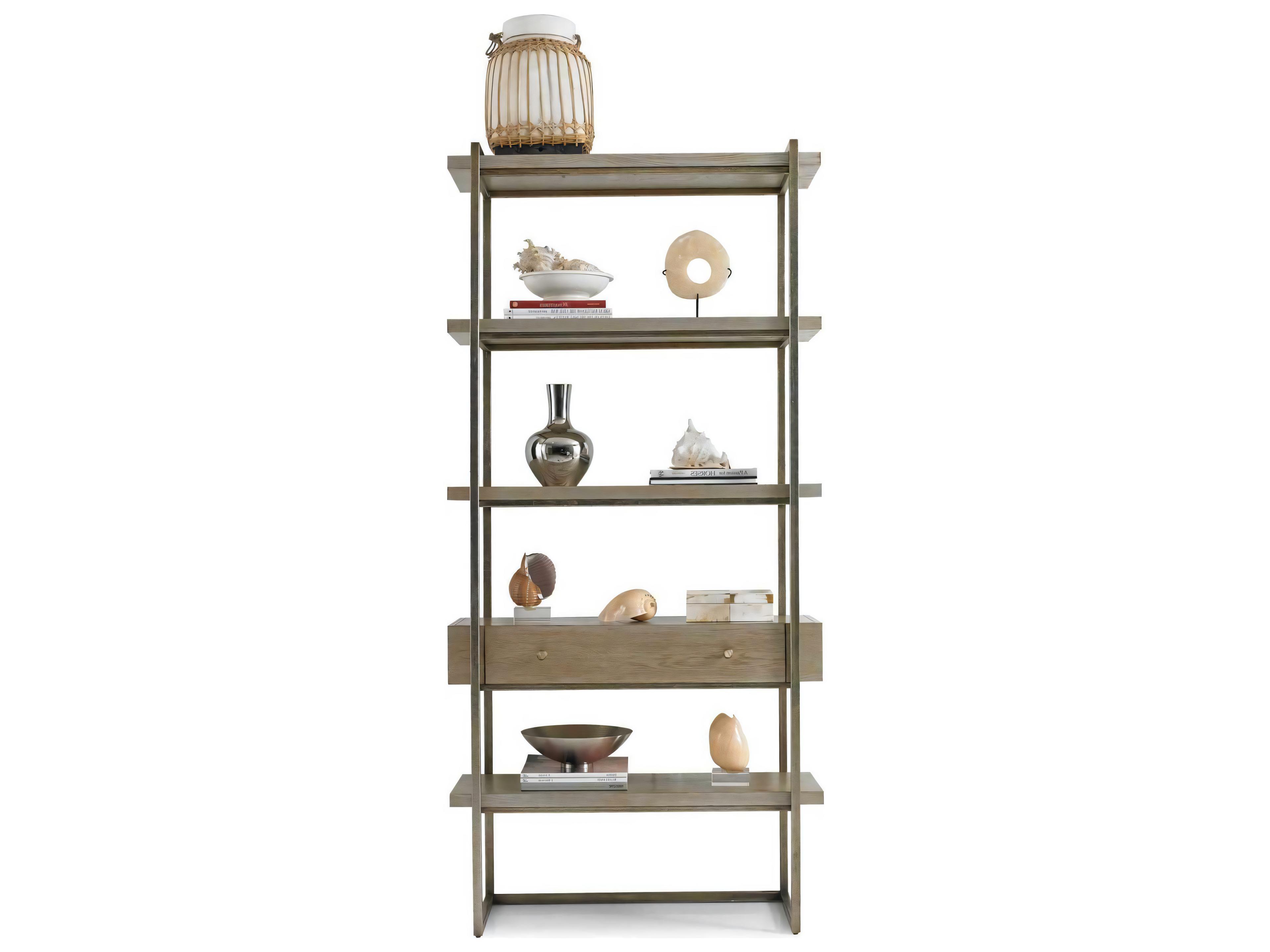 Hickory White Odyssey Black Nickel Etagere
