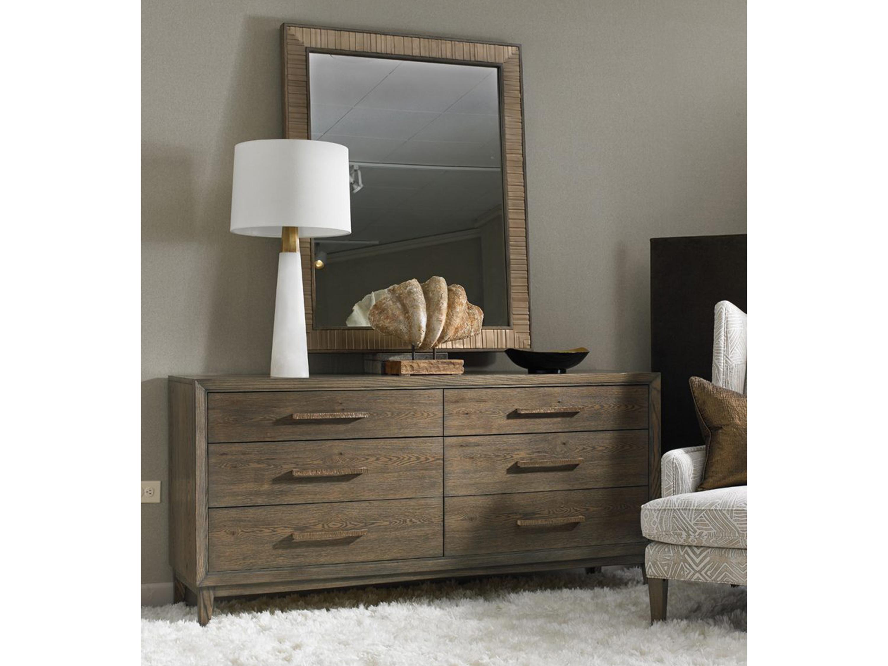 Hickory White Odyssey 6-Drawers Gray Ash Wood Double Dresser