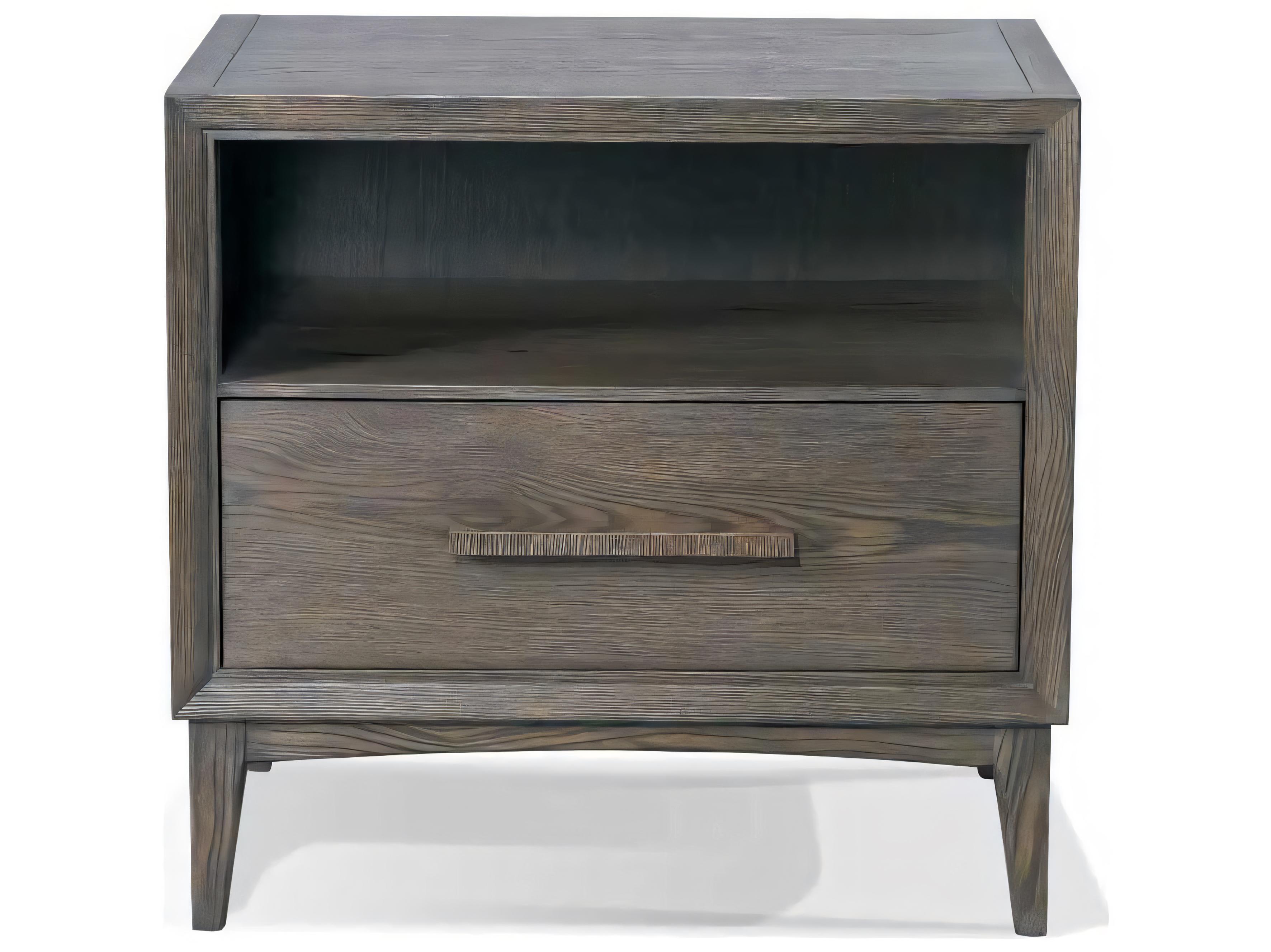 Hickory White Odyssey 1-Drawer Hudson Open Top Nightstand