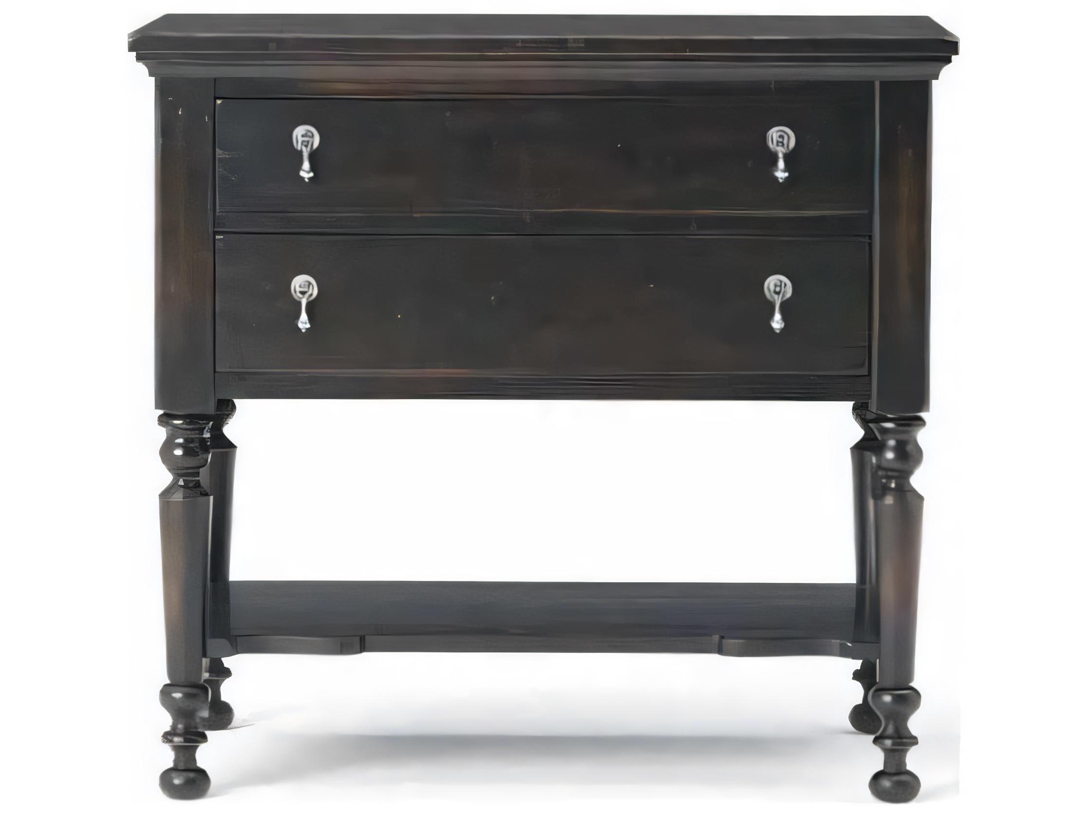 Hickory White American Home 2-Drawers Brown Cherry Wood Nightstand