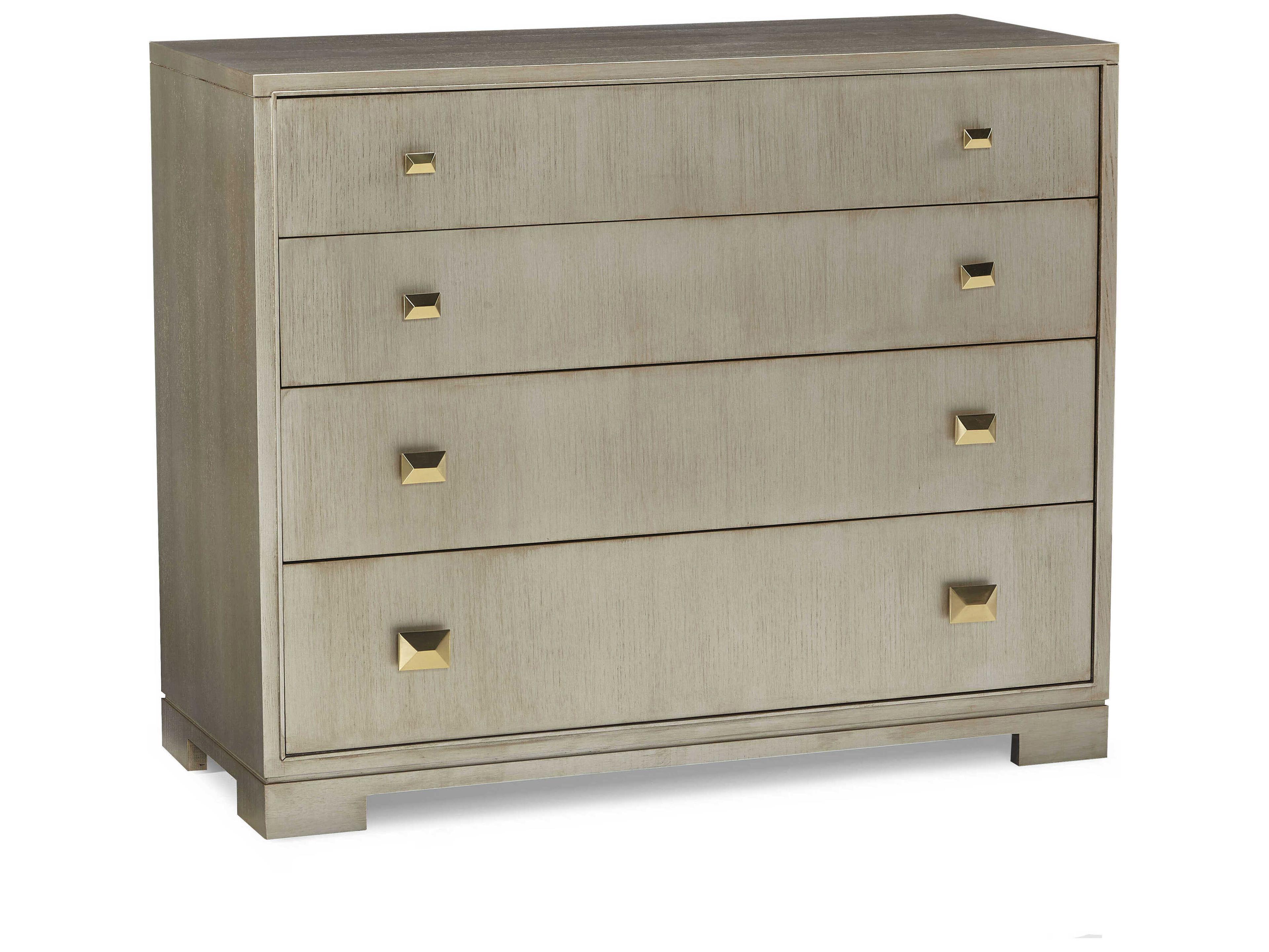 Hickory White Trellis Brown Ash Wood Accent Chest
