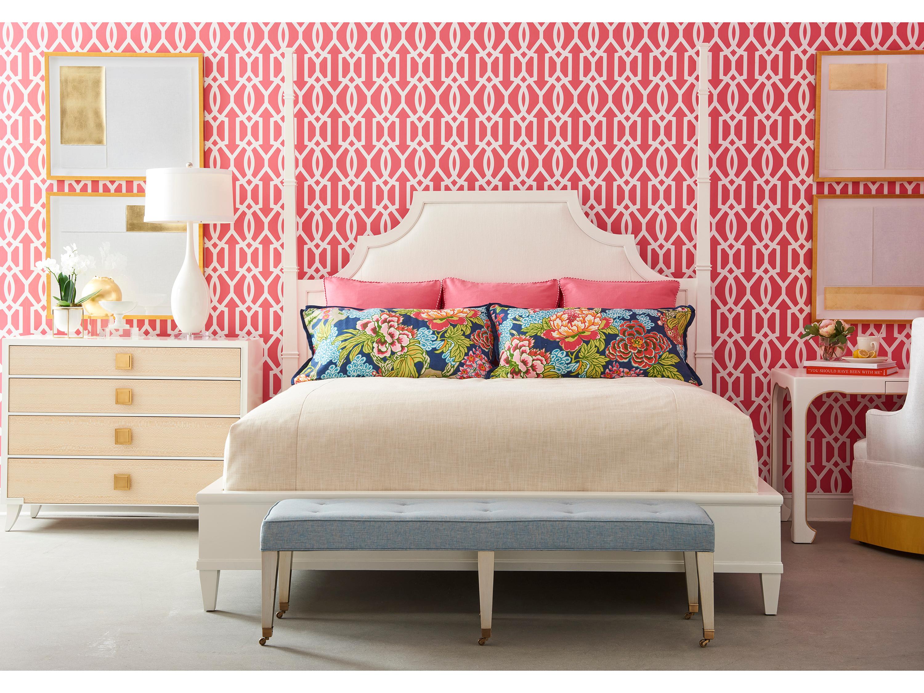 Hickory White Trellis Equestrian Brown Gray Maple Wood Accent Chest