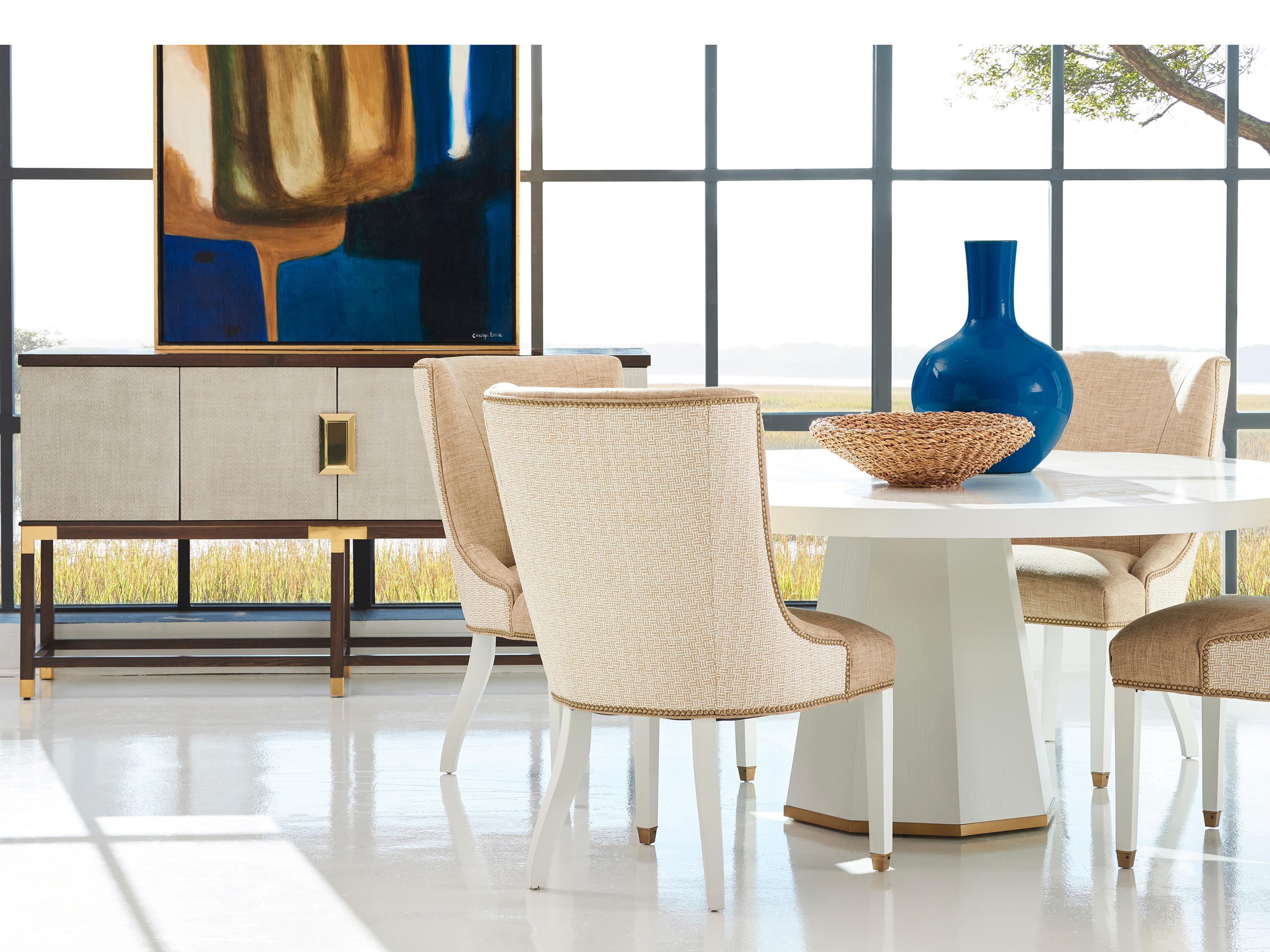 Hickory White Central Park Maple Wood Upholstered Brooklyn Side Dining Chair