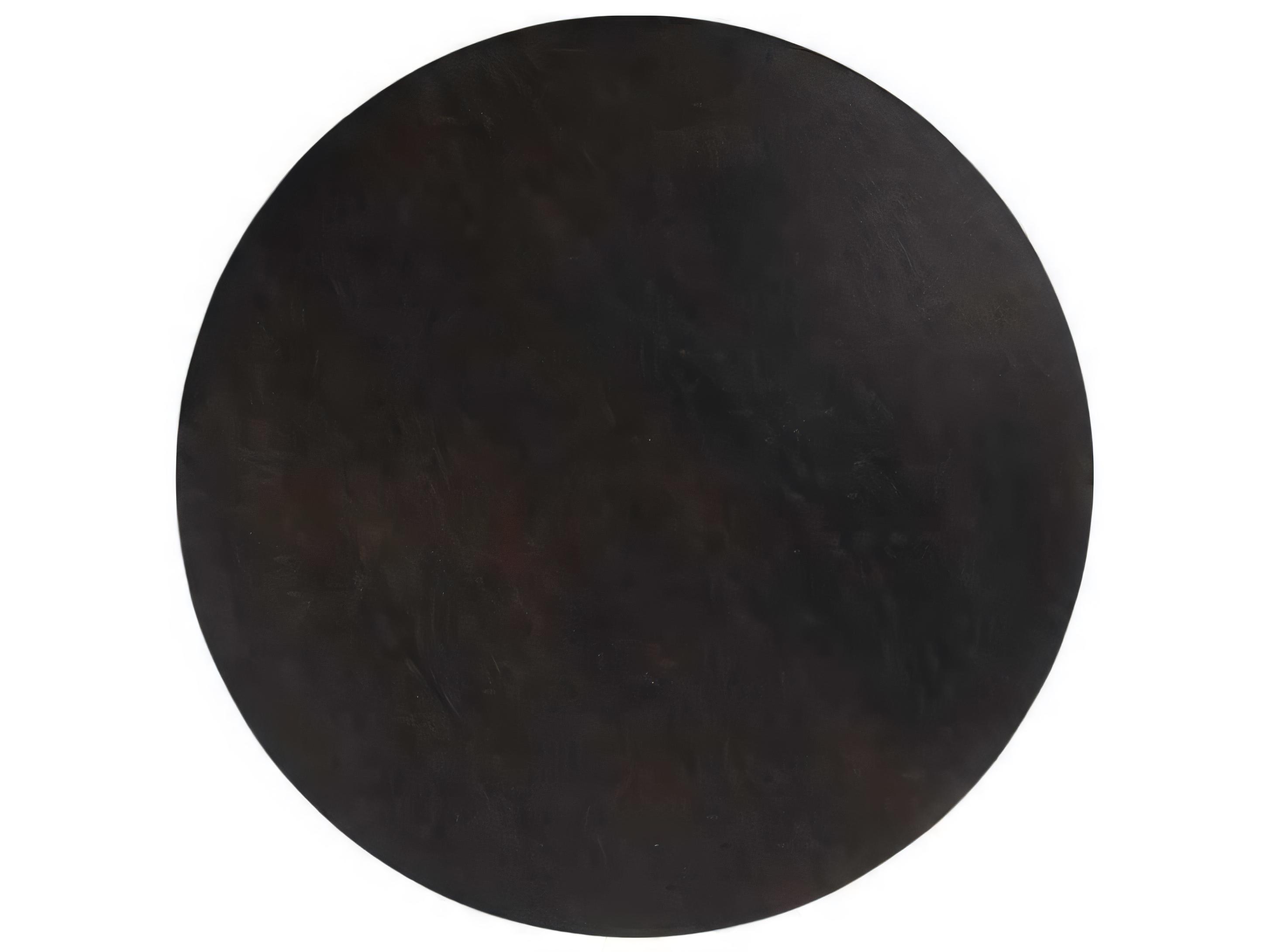 Hickory White Central Park Round Wood Cafe Noir End Table