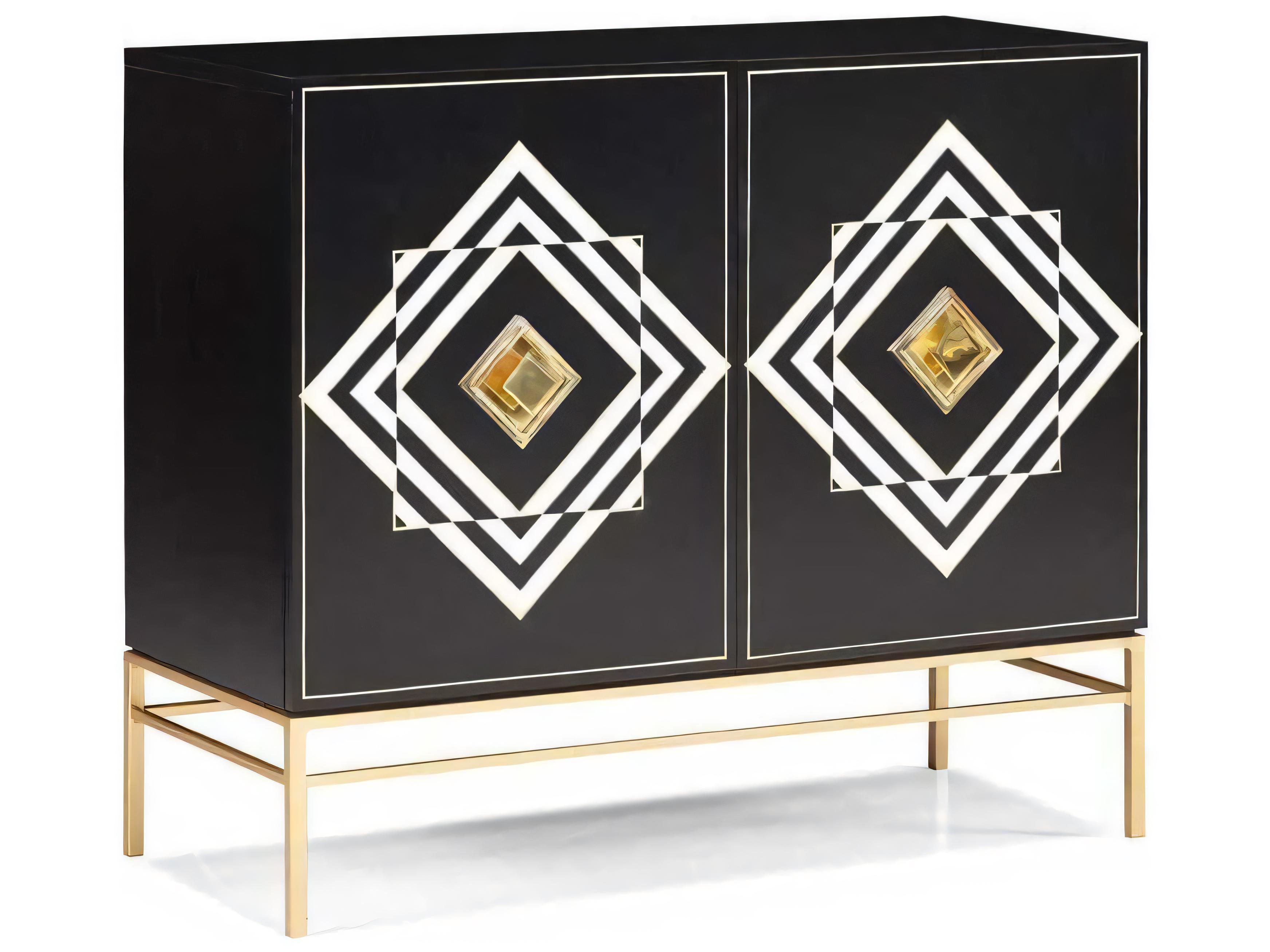 Hickory White Terra Modern Innuendo Black Maple Wood Accent Chest