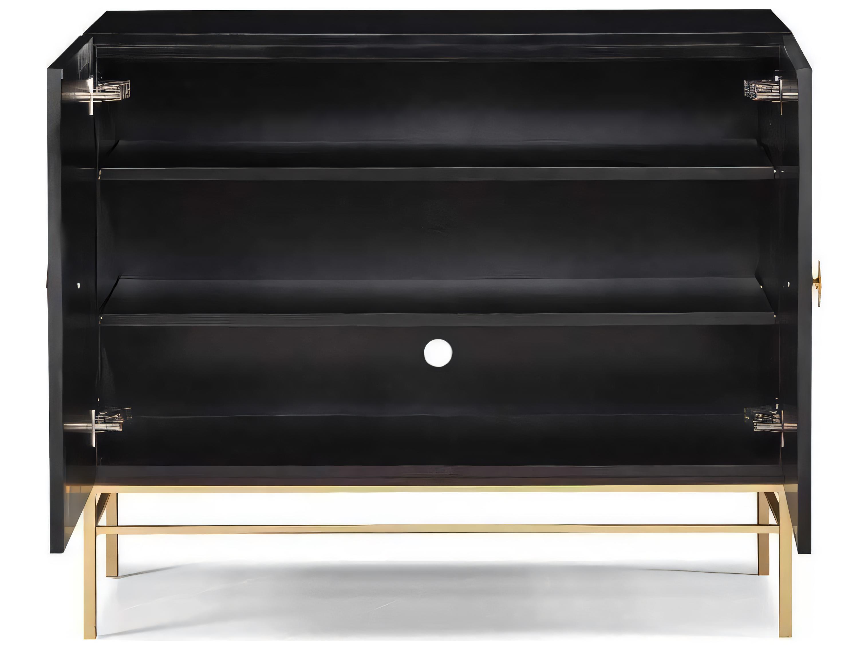 Hickory White Terra Modern Innuendo Black Maple Wood Accent Chest