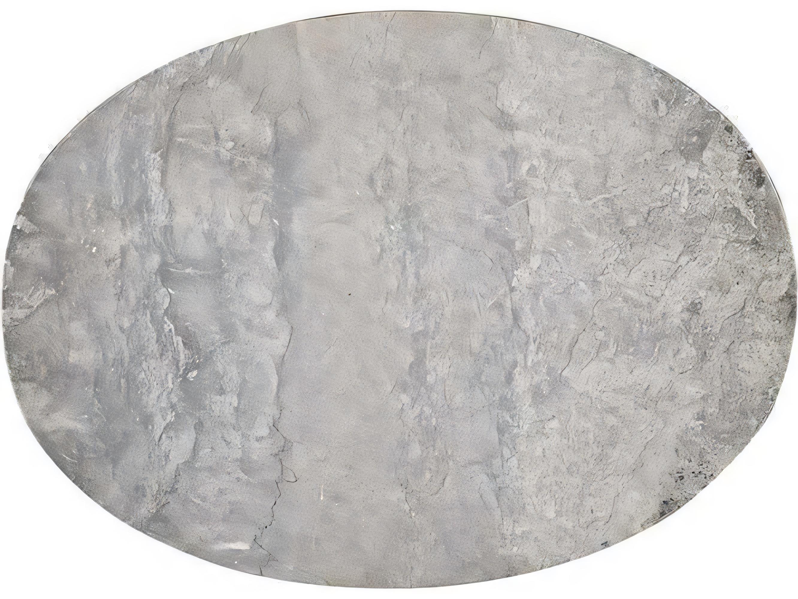 Hickory White Modern Retreat Oval Amado End Table with Stone Top