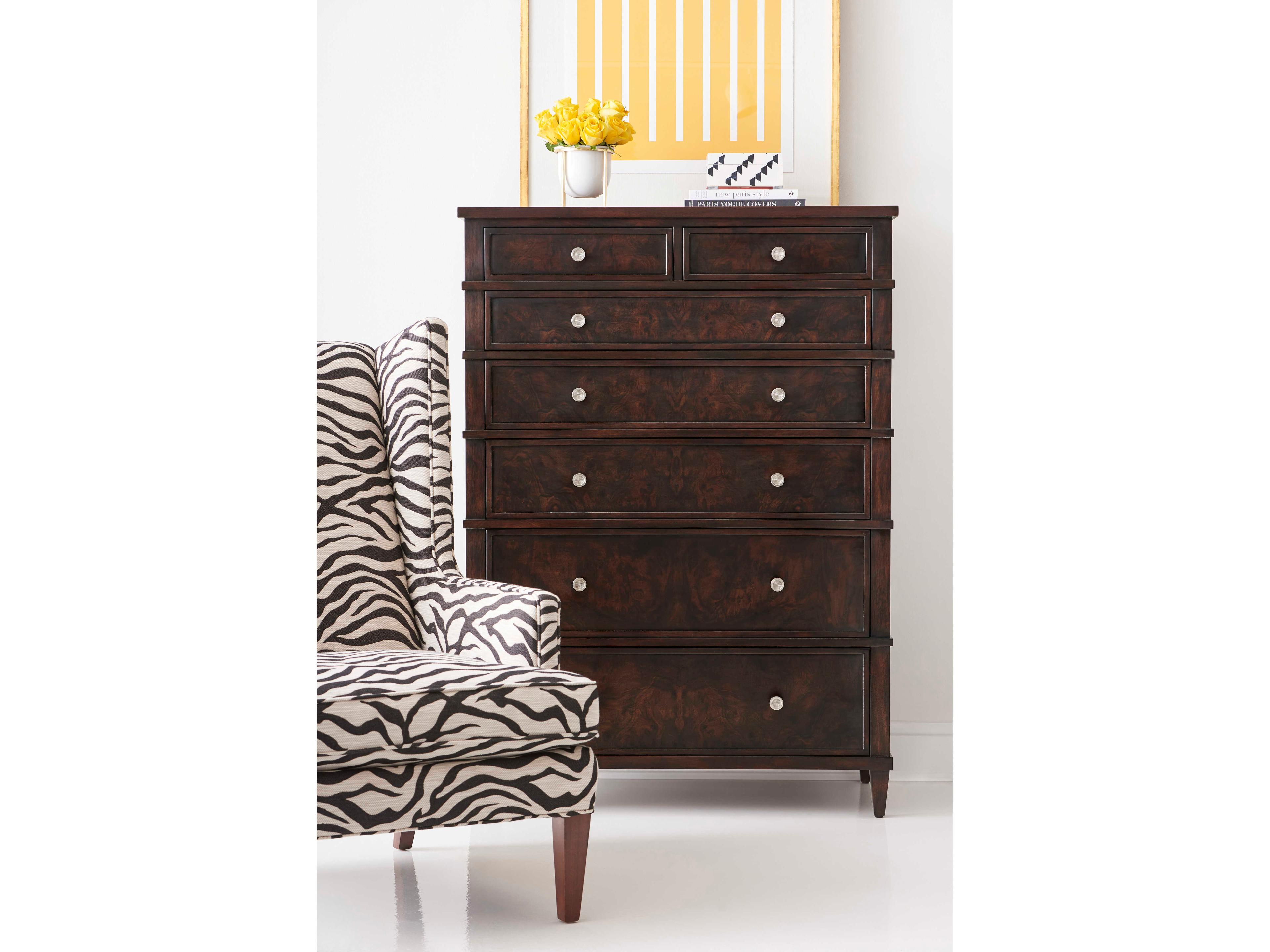 Hickory White Artifex Vuitton Brown 7-Drawer Degas Accent Chest
