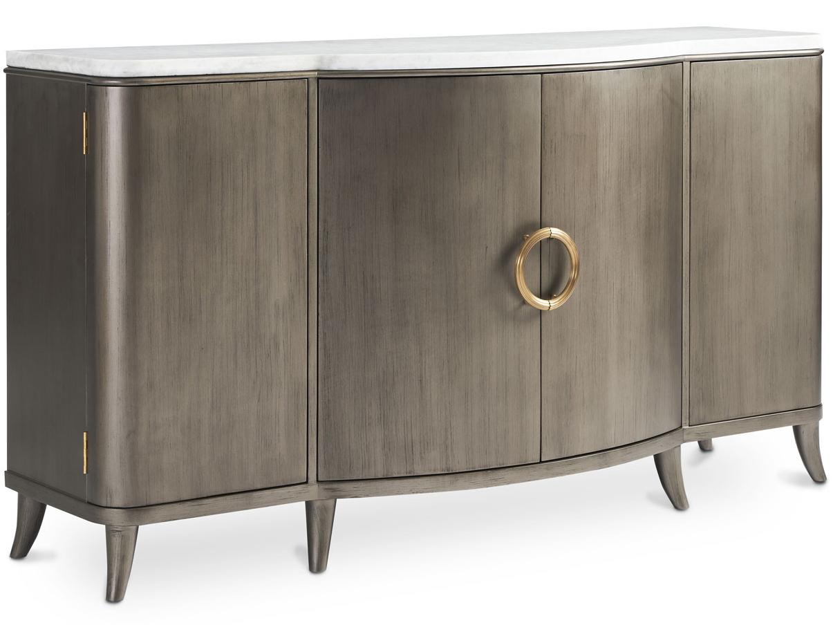Hickory White Novella 69" Cherry Wood Night Graphite Sideboard