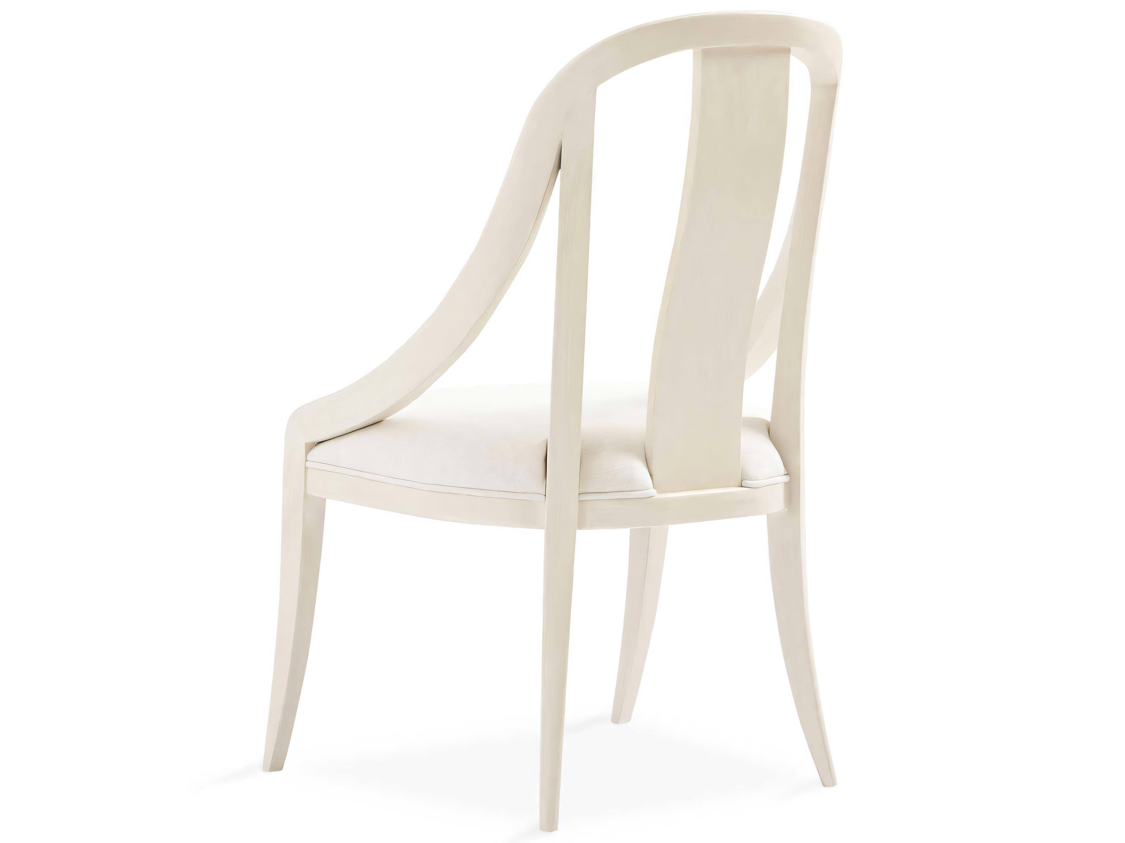 Hickory White Novella Cherry Wood Upholstered Side Dining Chair