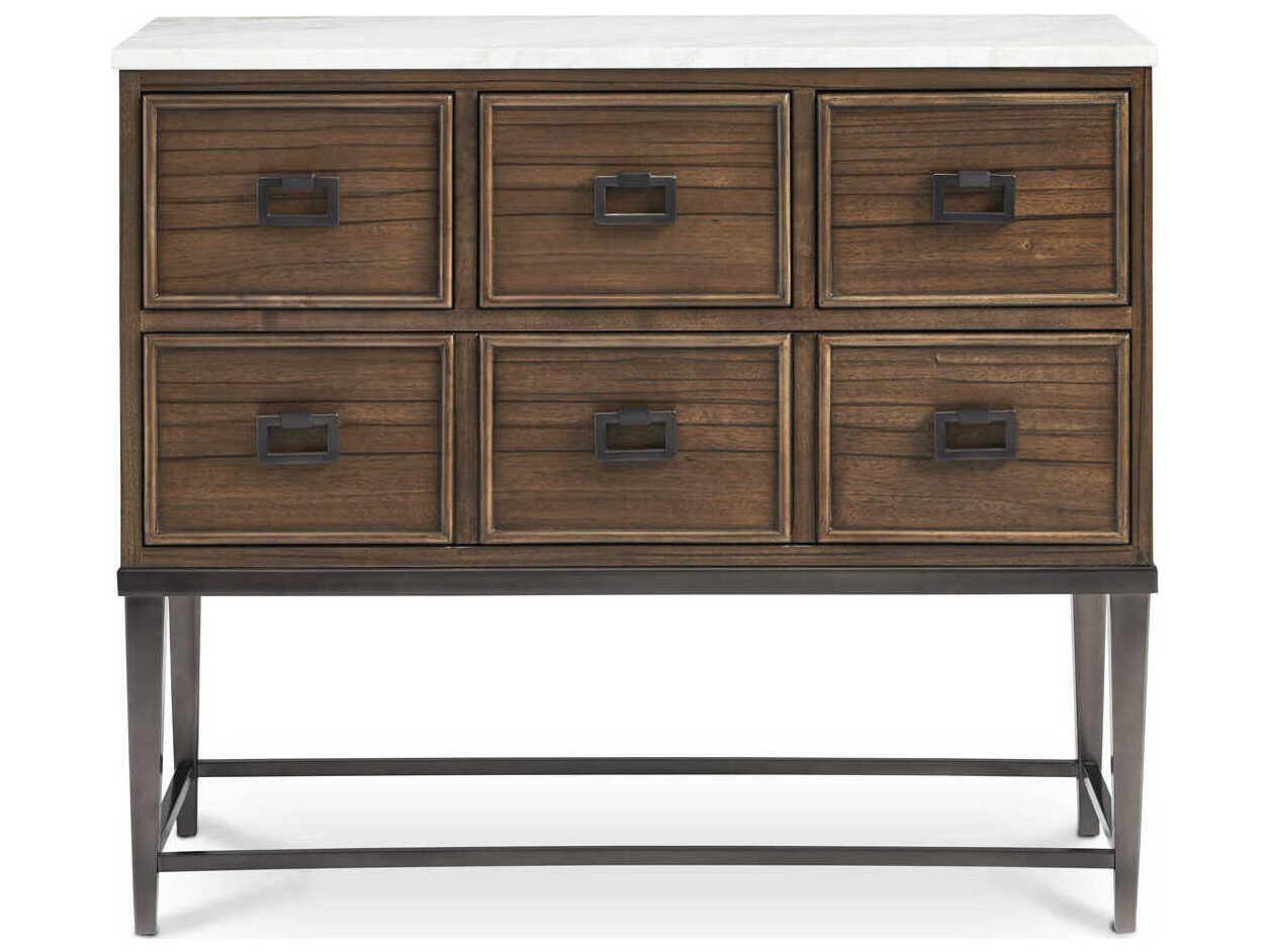 Hickory White Courtland 2-Drawer Saratoga Nightstand with Stone Top