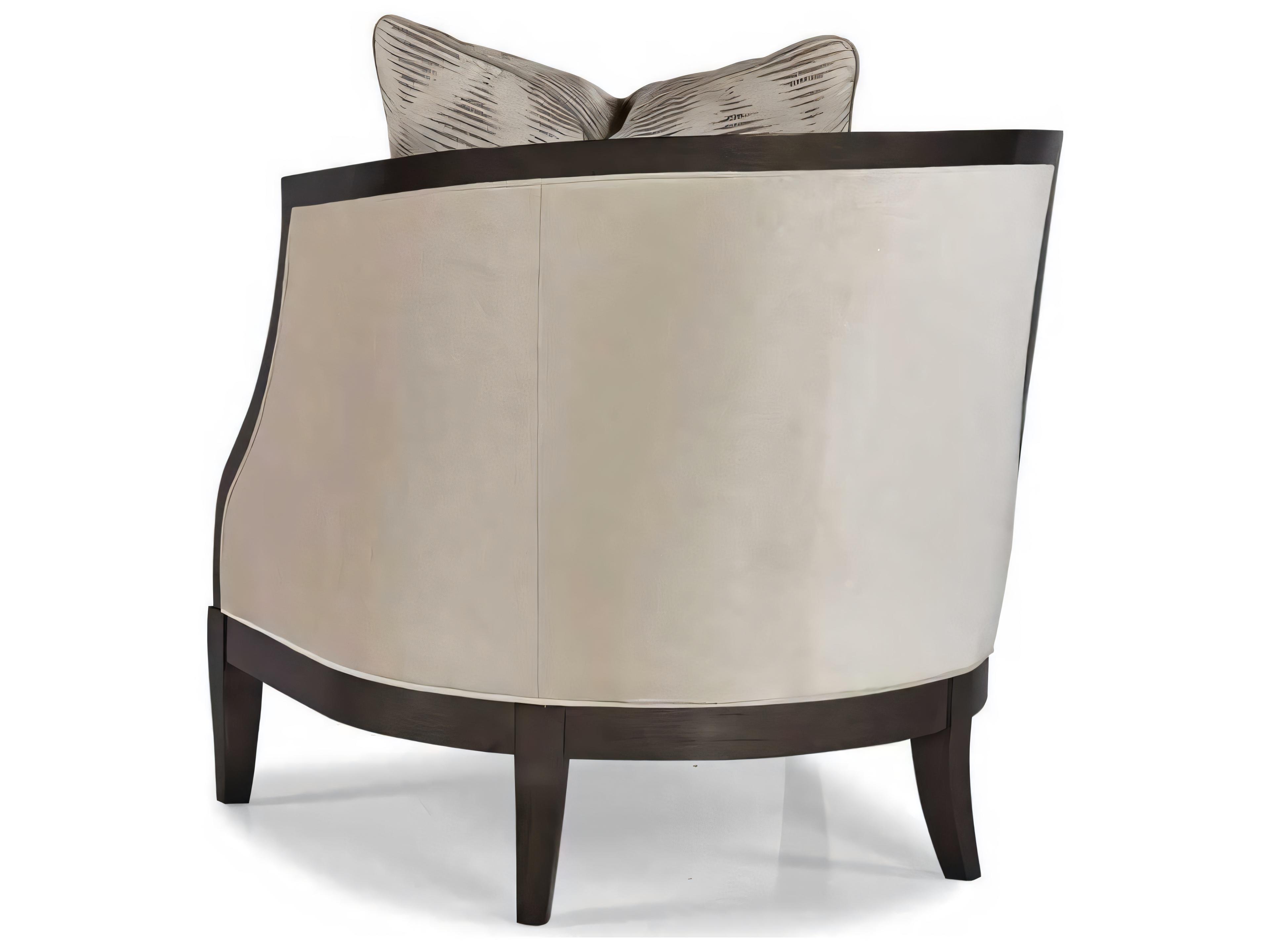 Hickory White Custom Elements Upholstery Fabric RAF Accent Chair