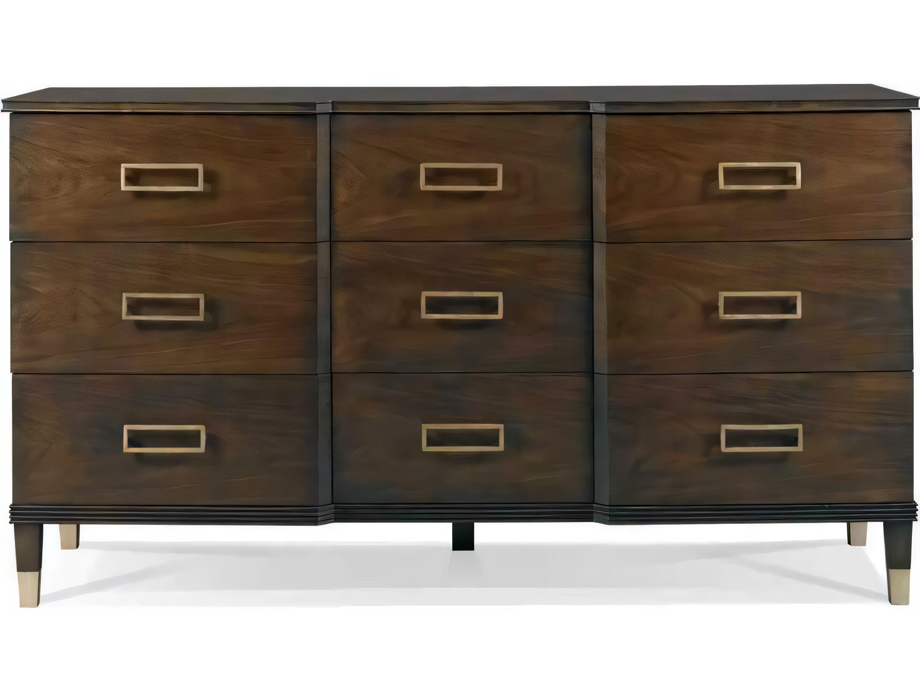 Hickory White Westport 9-Drawer Linden Triple Dresser