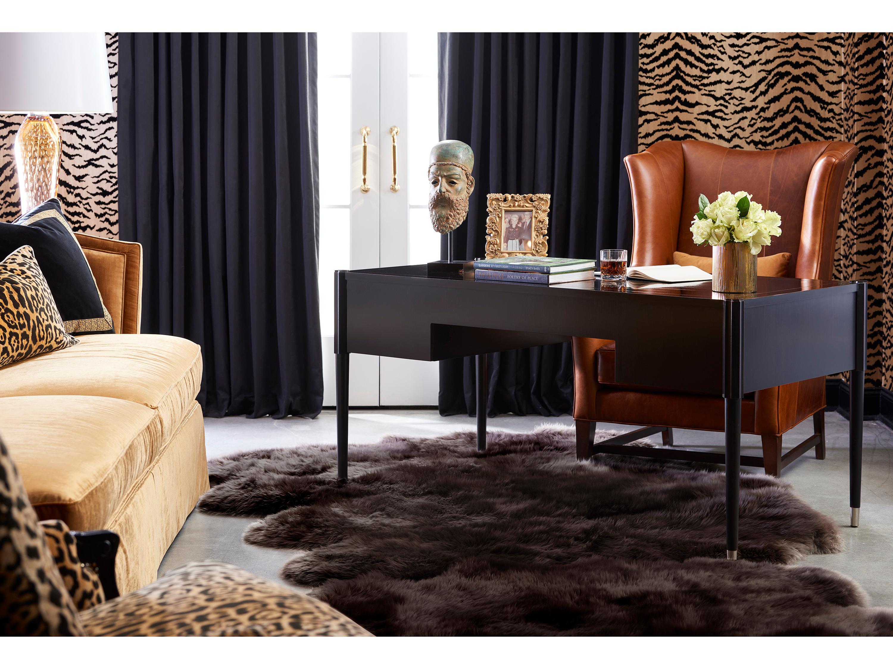 Hickory White Custom Elements Upholstery Fabric Wing Accent Chair