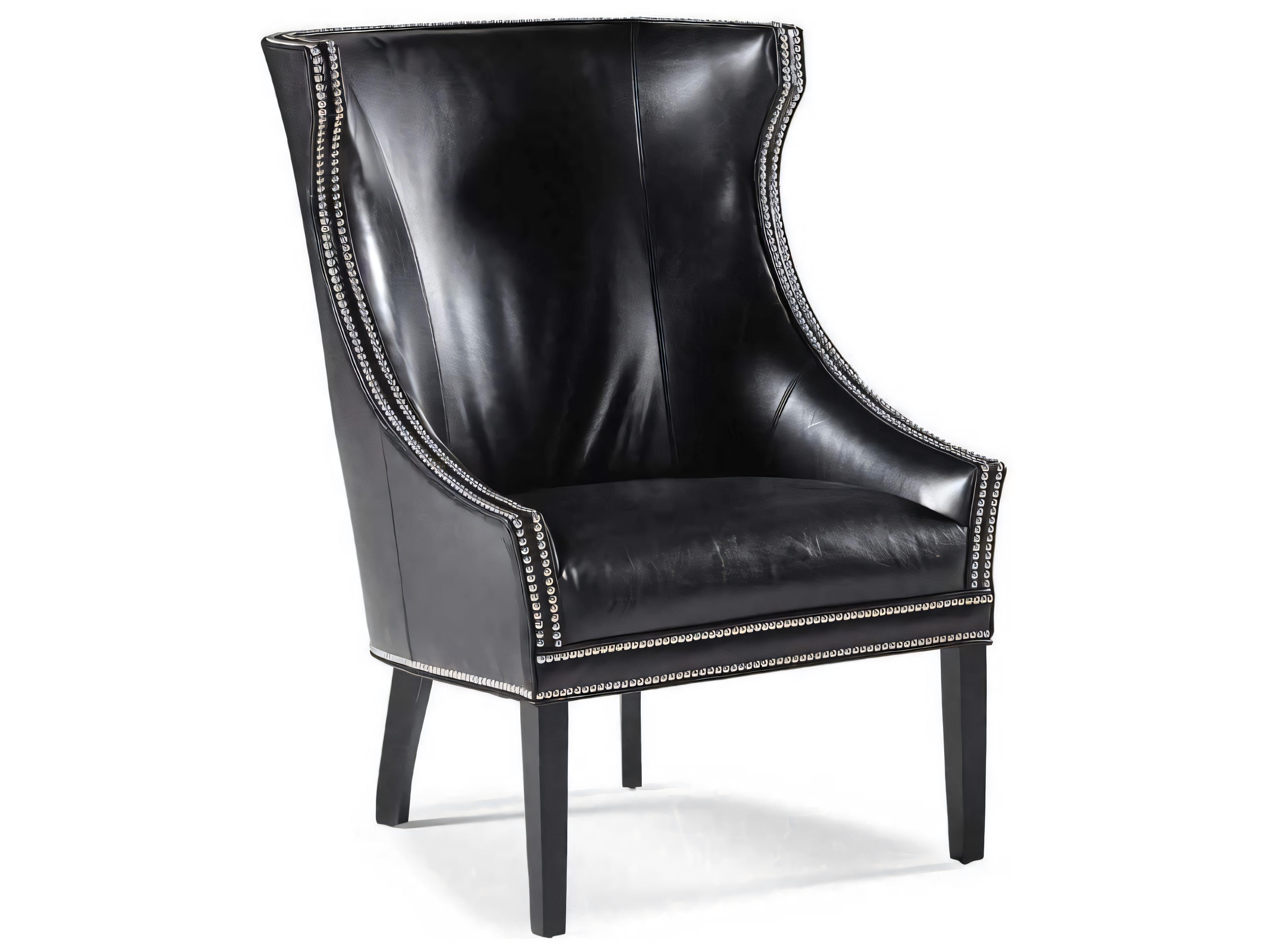 Hickory White Custom Elements Upholstery Fabric Wing Accent Chair