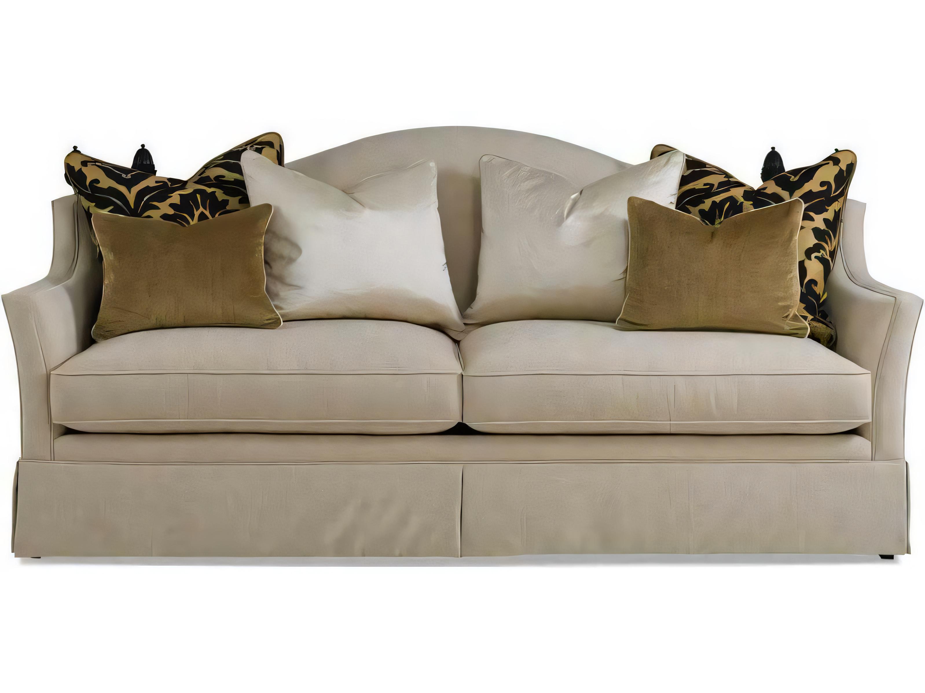 Hickory White Custom Elements Upholstery Beige Upholstered Sofa