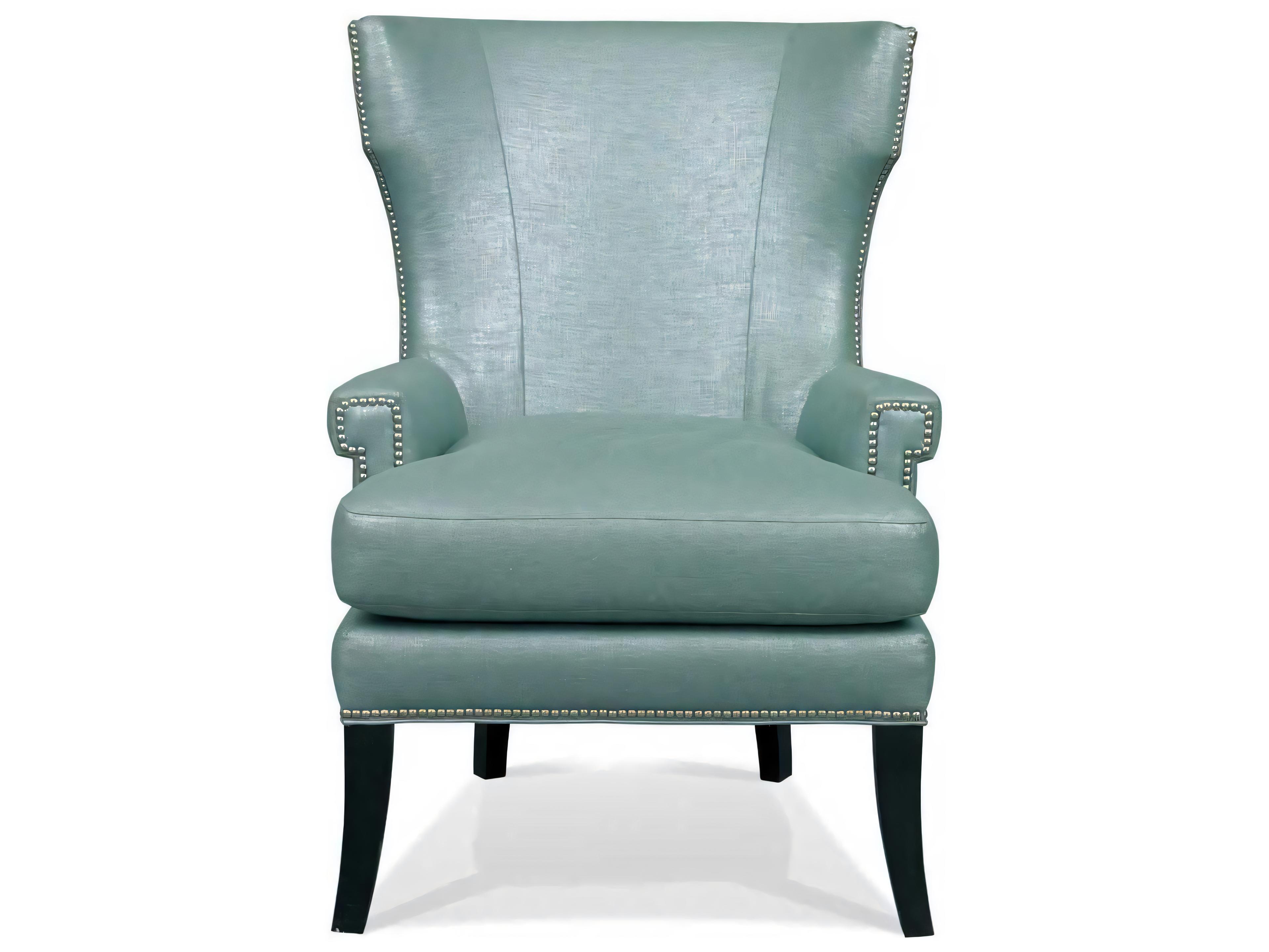 Hickory White Custom Elements Upholstery Fabric Wing Accent Chair