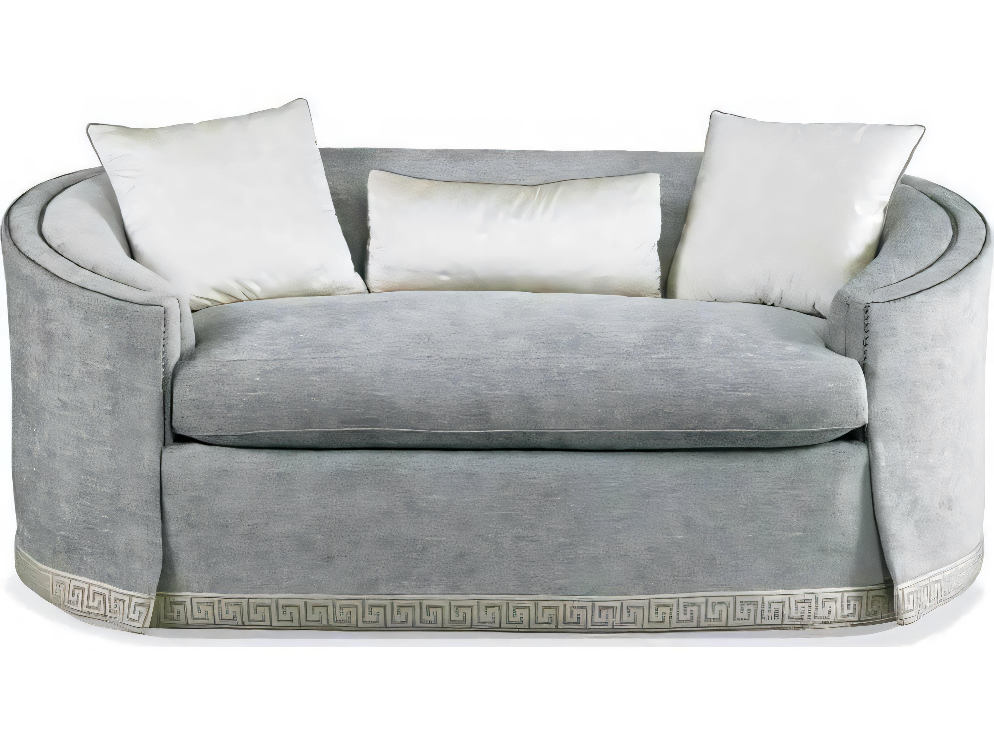 Hickory White Custom Elements Upholstery Gray Upholstered Loveseat