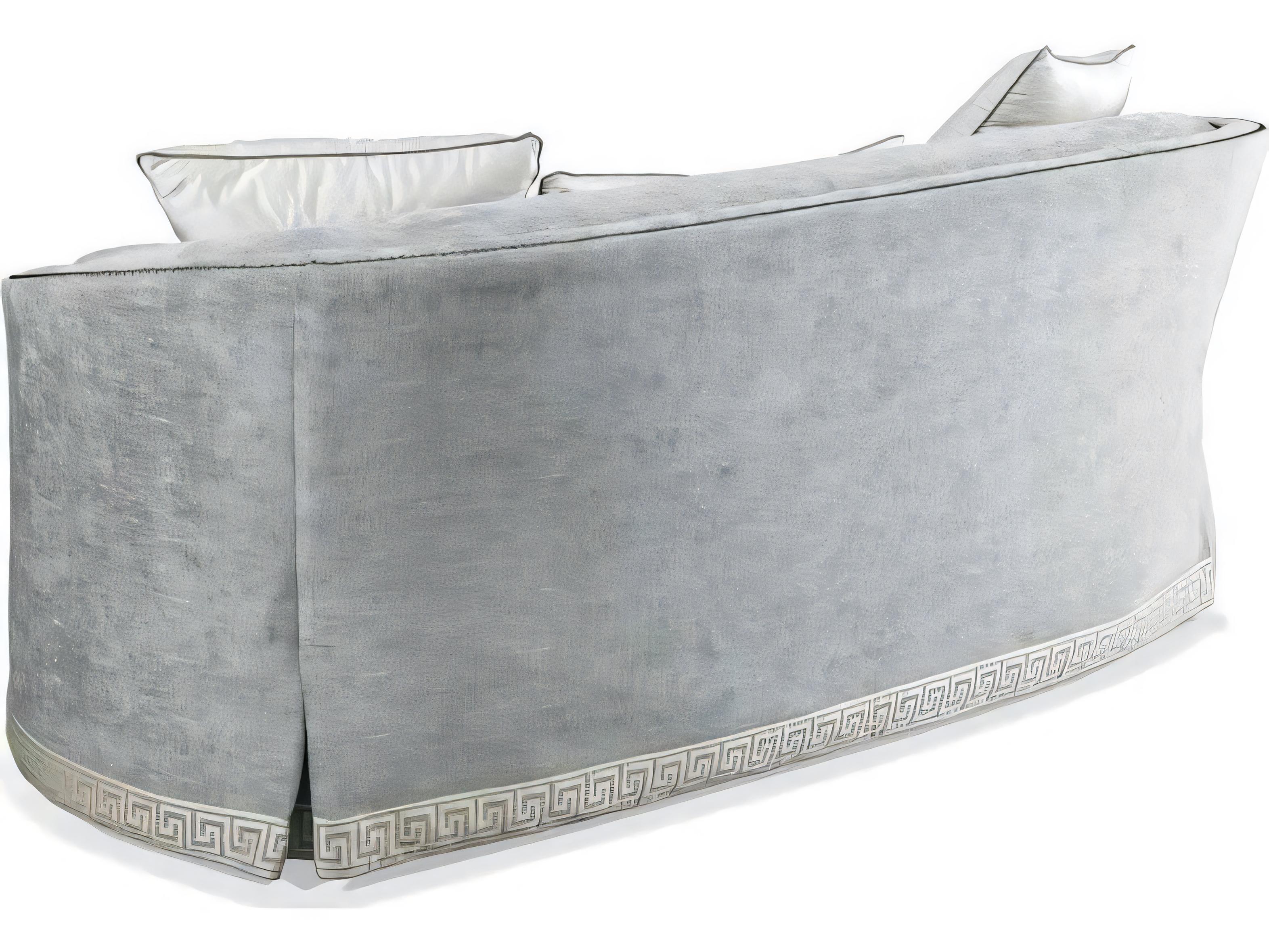 Hickory White Custom Elements Upholstery Gray Upholstered Loveseat