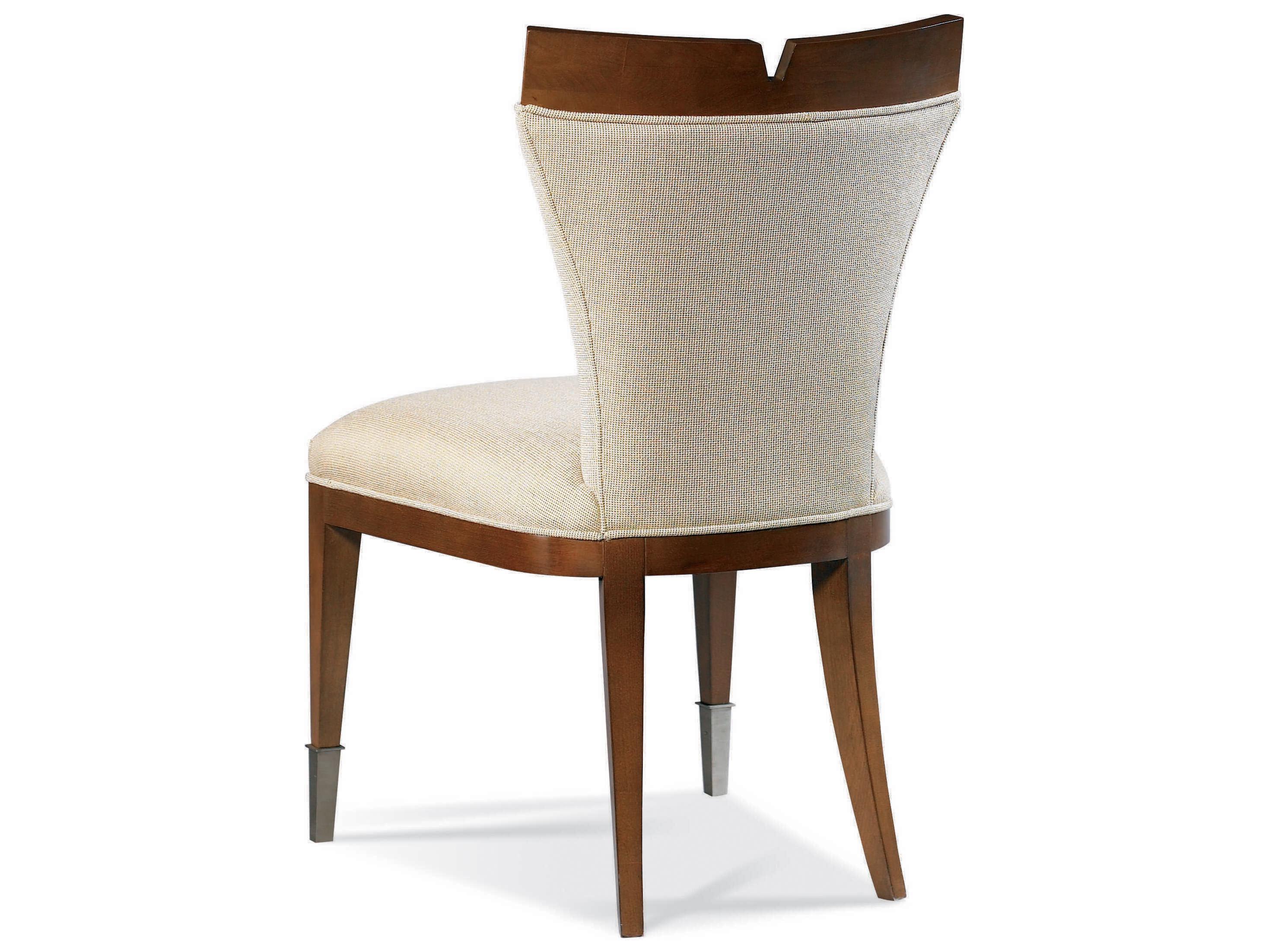 Hickory White Stratos Beech Wood Beige Upholstered Asheton Side Dining Chair