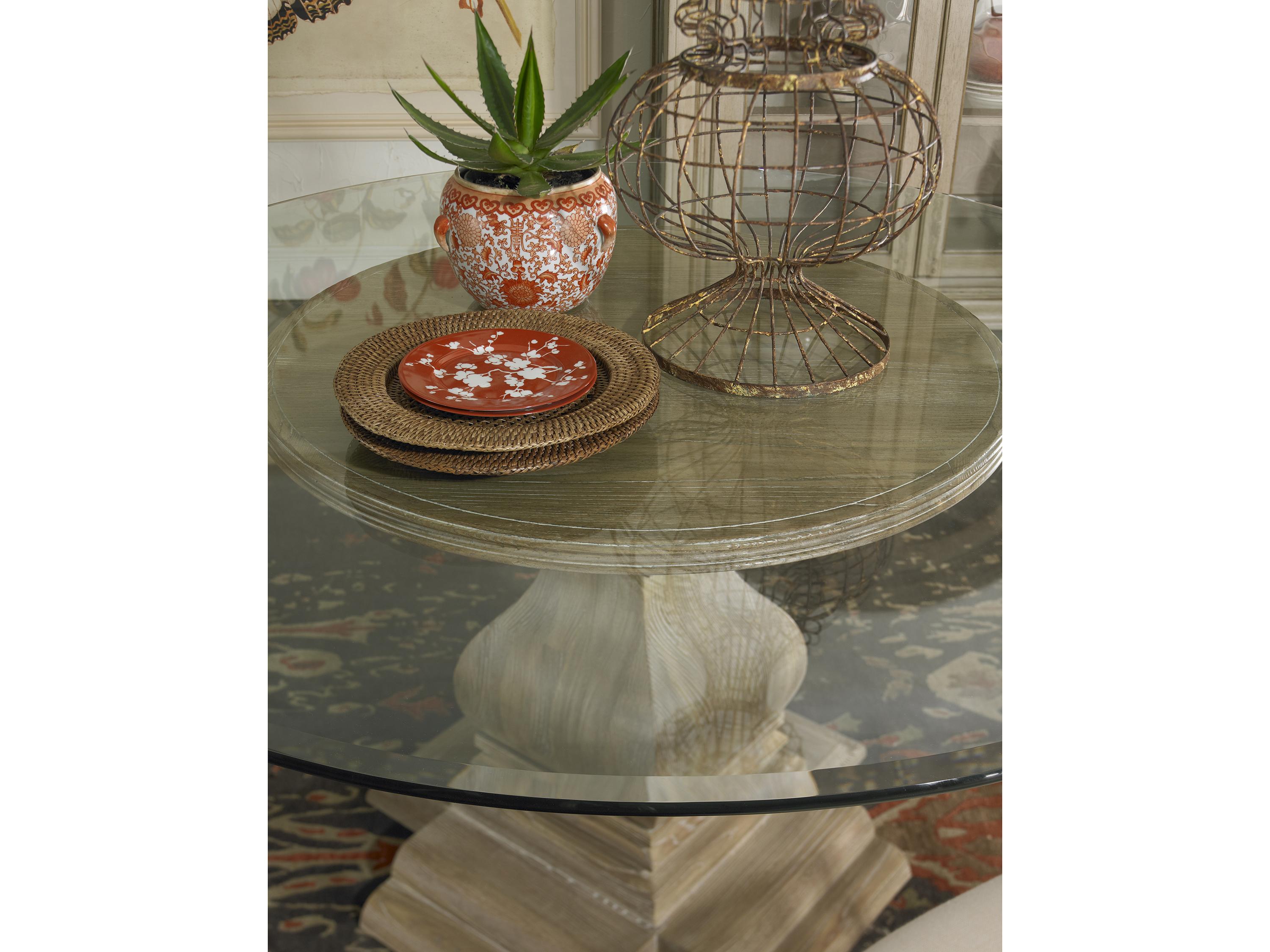 Hickory White Baluster Dining Table Base