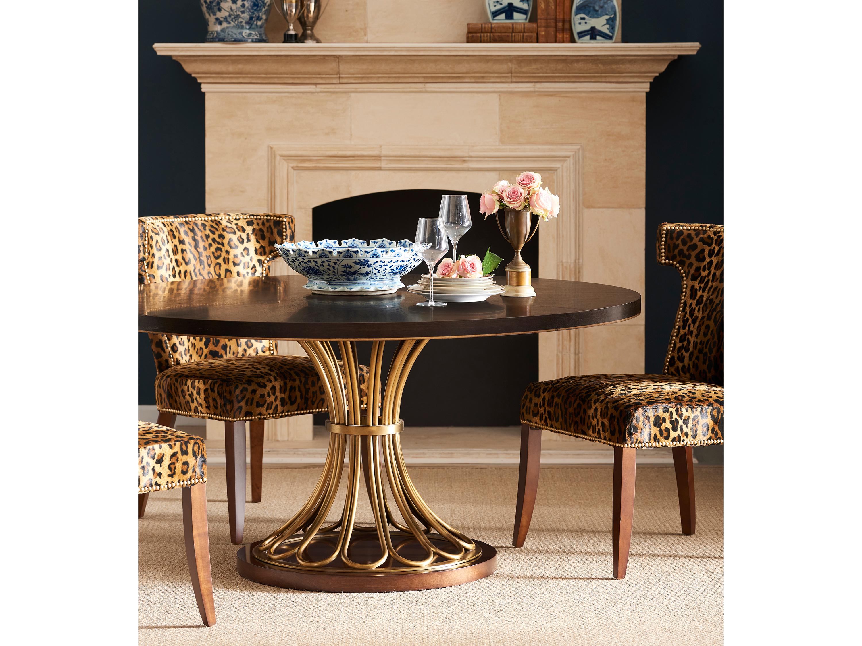 Hickory White Hartwell Gold Dining Table Base