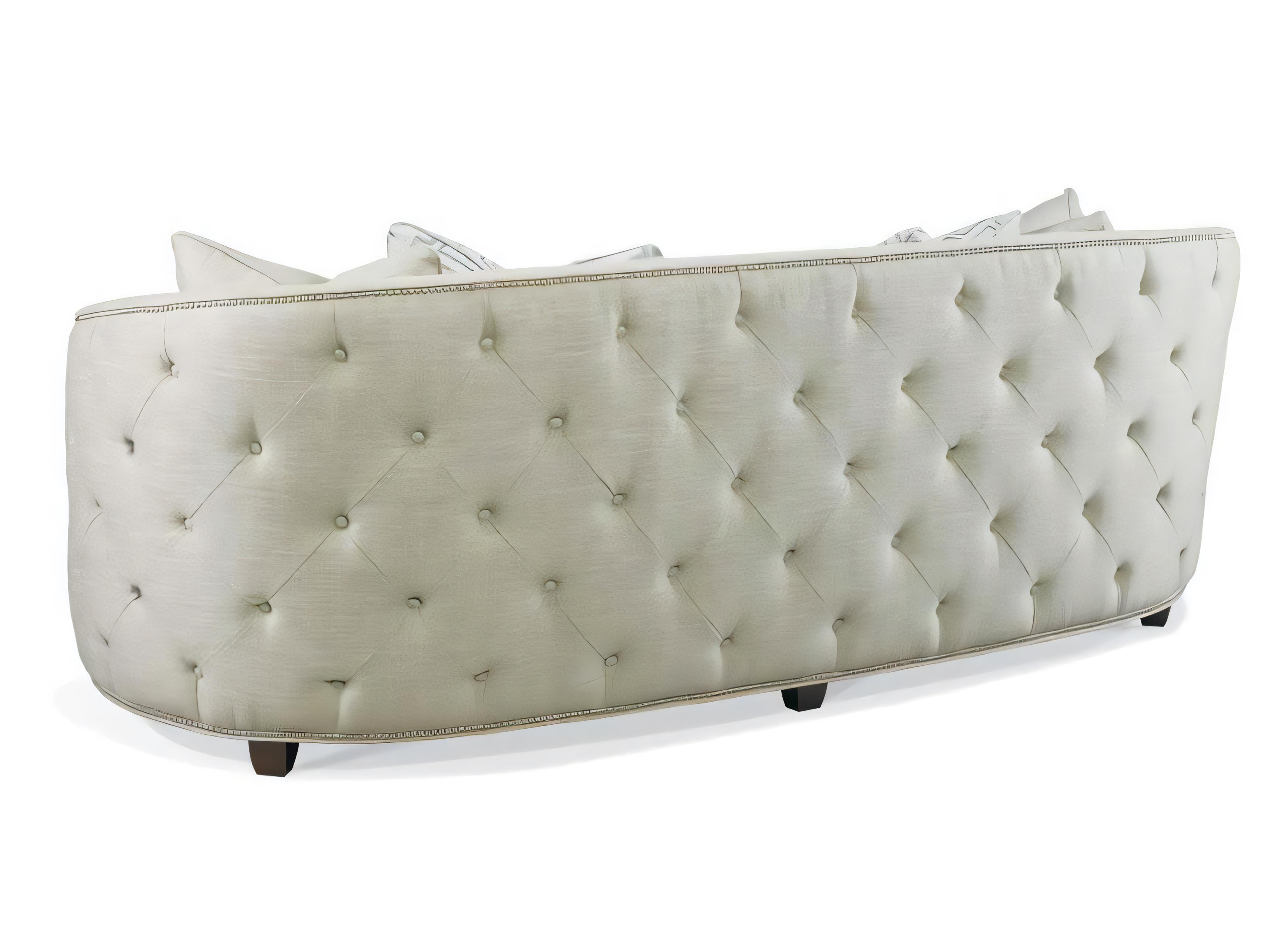 Hickory White Espresso Upholstered Sofa